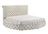Brigitte Ivory King Upholstered Storage Panel Bed - SET | 5202IV-K-HB | 5202IV-K-FB | 5202IV-KQ-RL-L | 5202IV-KQ-RL-R