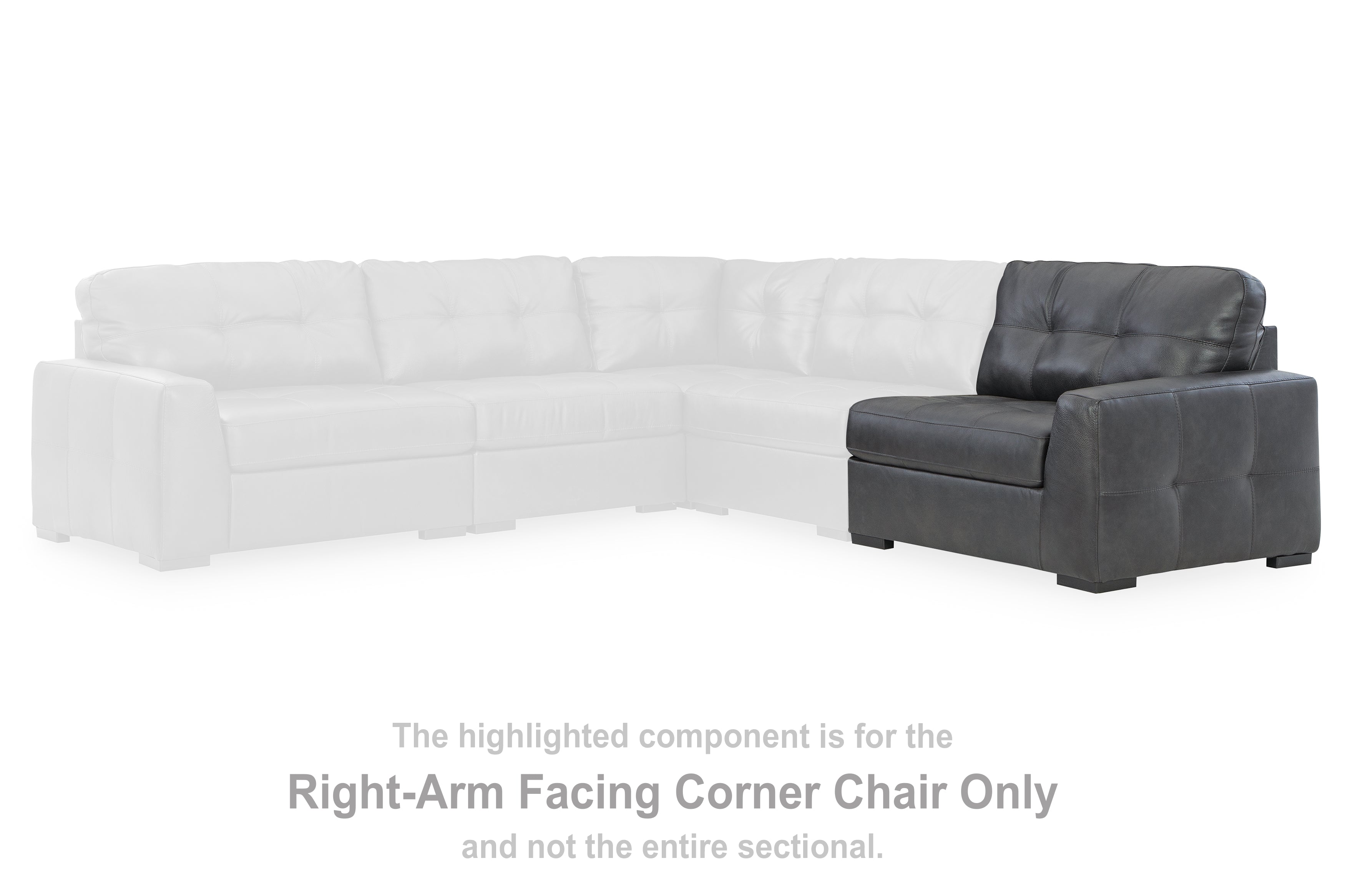Brindley Pier Fog Right-Arm Facing Corner Chair - 9950365