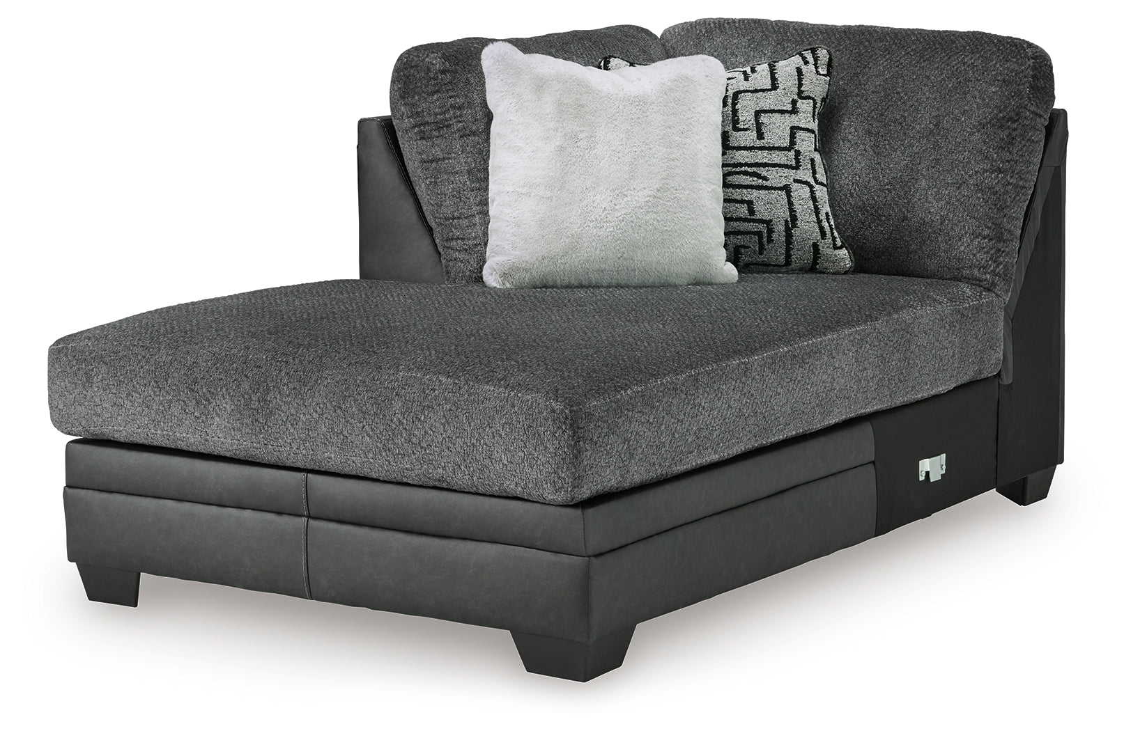 Brixley Pier Graphite Left-Arm Facing Corner Chaise - 2990616
