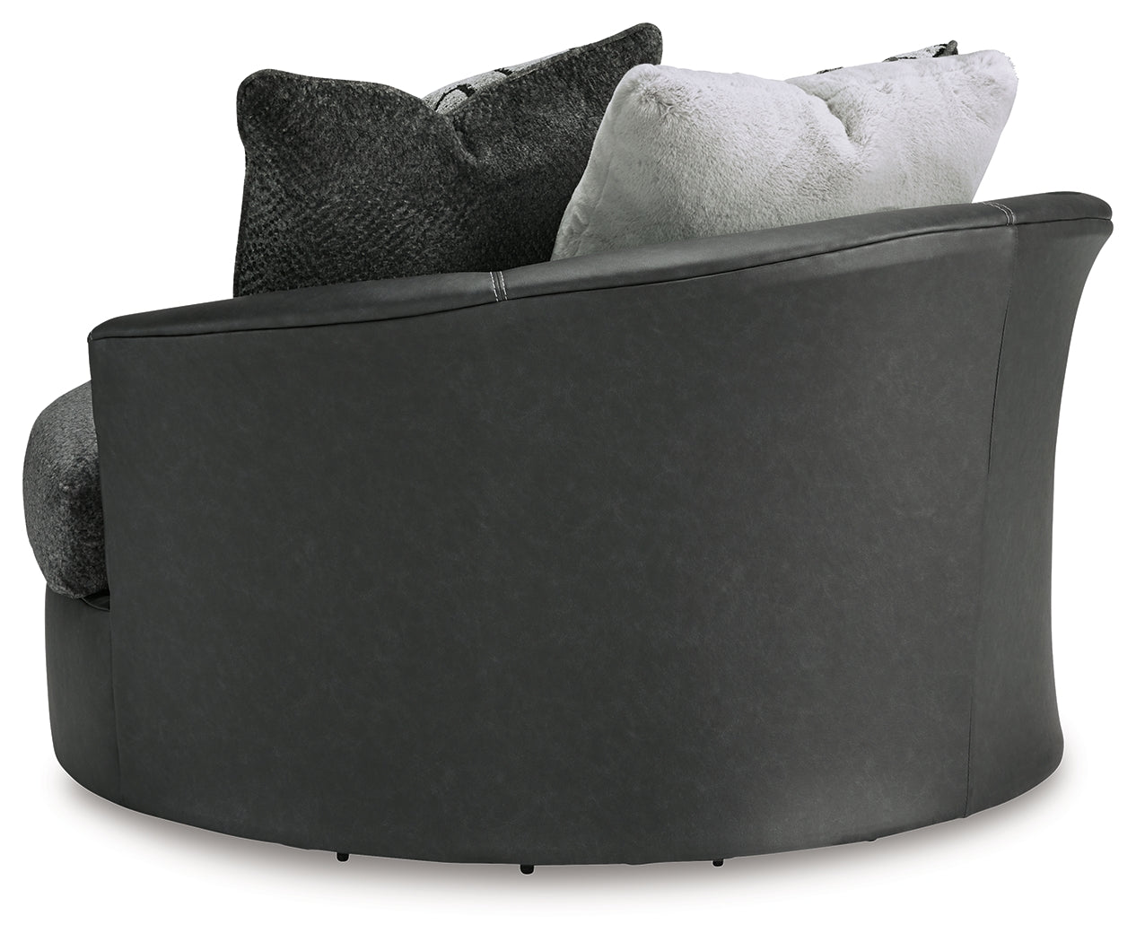 Brixley Pier Graphite Oversized Swivel Accent Chair - 2990621