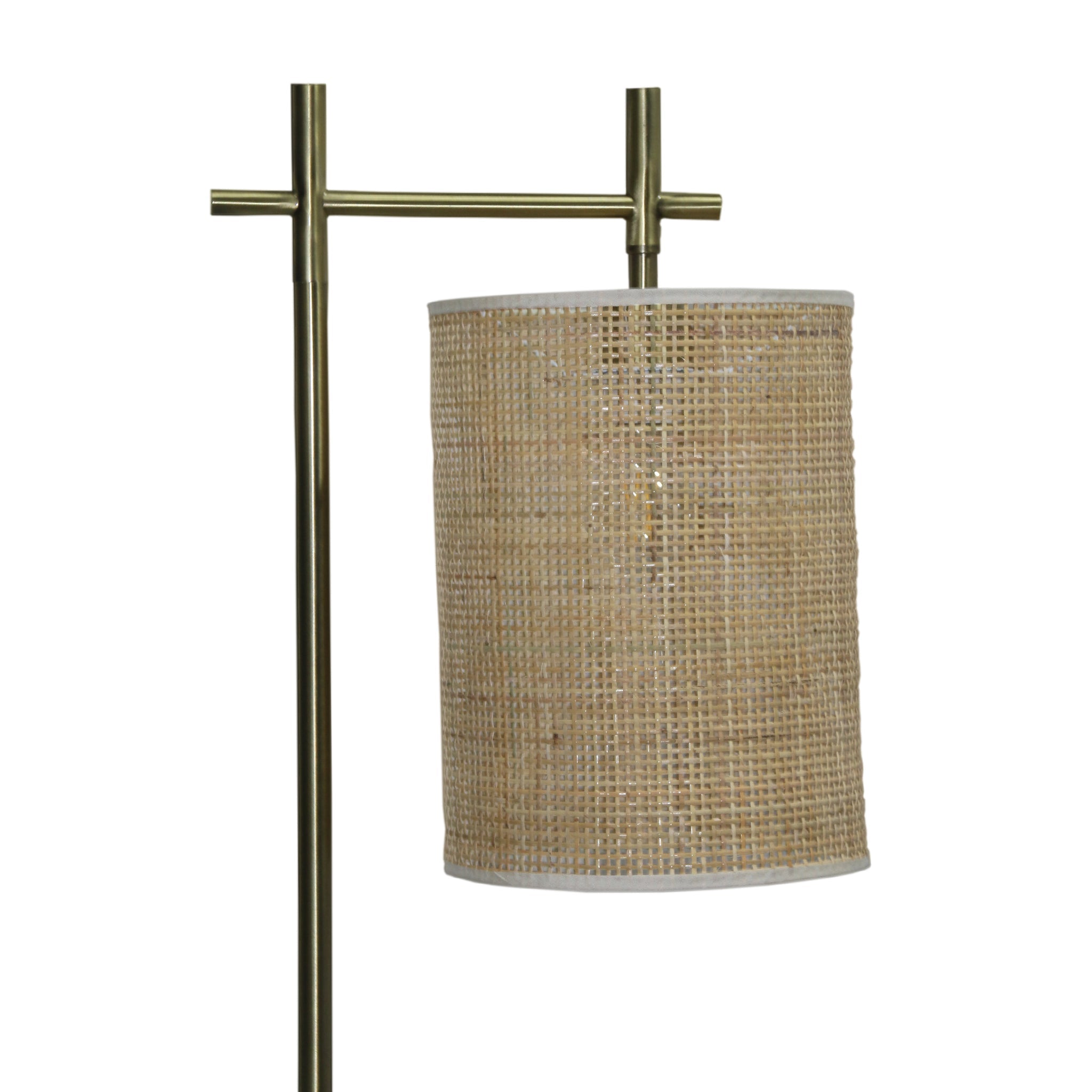 Brizo Bamboo Lampshade Floor Lamp Dark brown and Bronze - FLL04202901