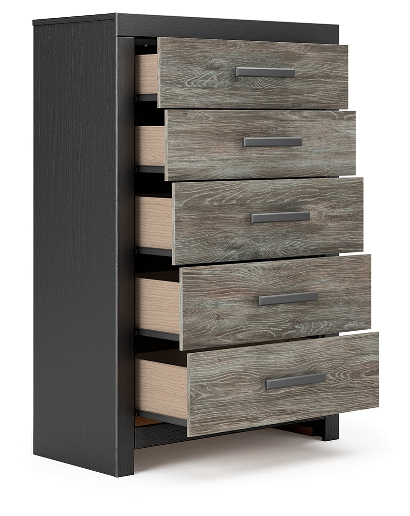 Broachmyn Black/Gray Chest of Drawers - PCB1118-46