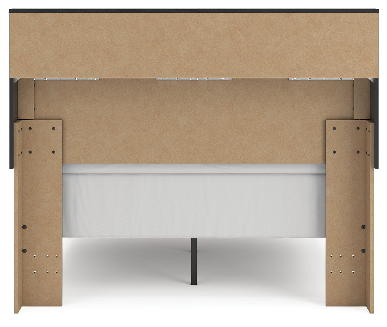 Broachmyn Black/Gray Full Bookcase Bed - PCB1118B13