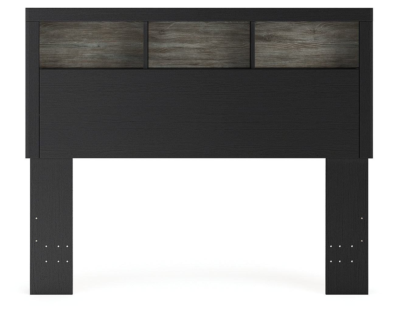 Broachmyn Black/Gray Full Bookcase Headboard - PCB1118-85