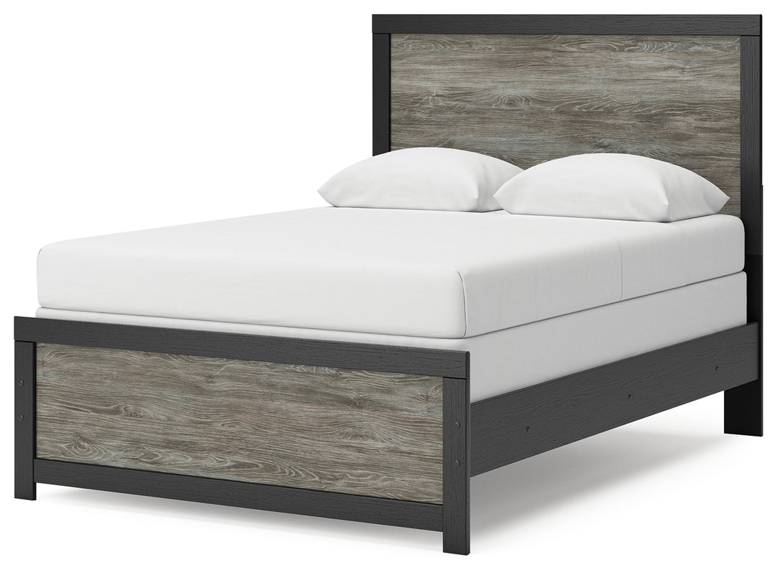 Broachmyn Black/Gray Full Panel Bed - PCB1118B9