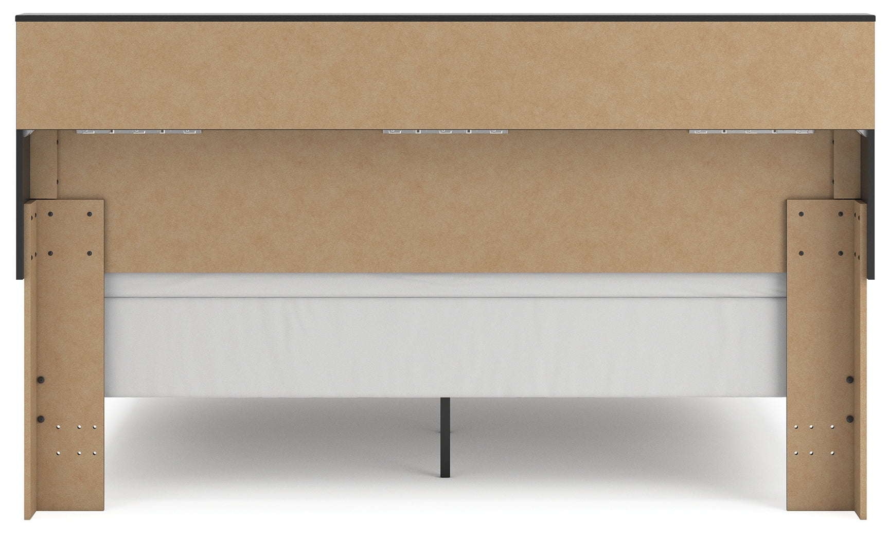 Broachmyn Black/Gray King Bookcase Bed - PCB1118B6