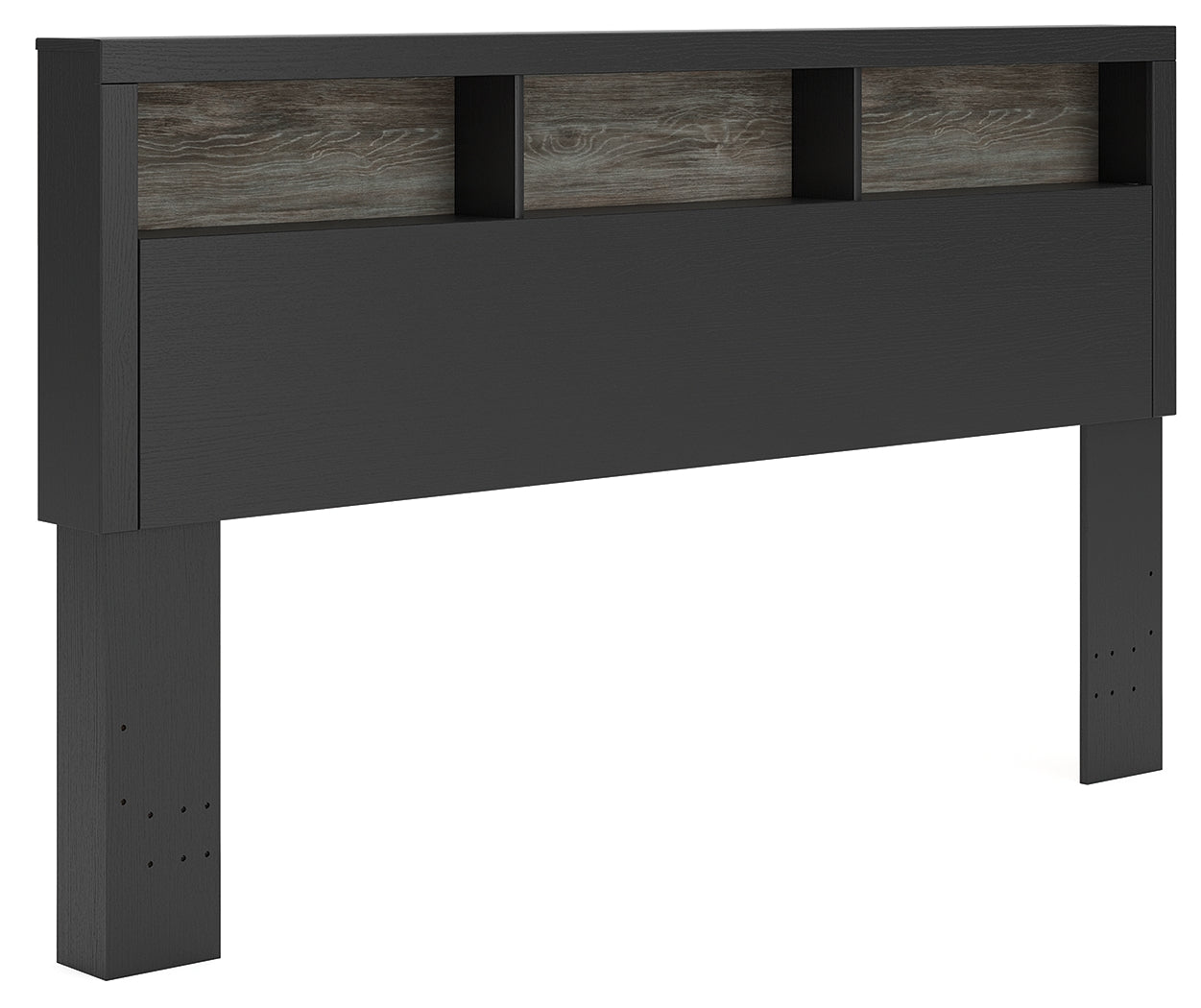 Broachmyn Black/Gray King Bookcase Headboard - PCB1118-69