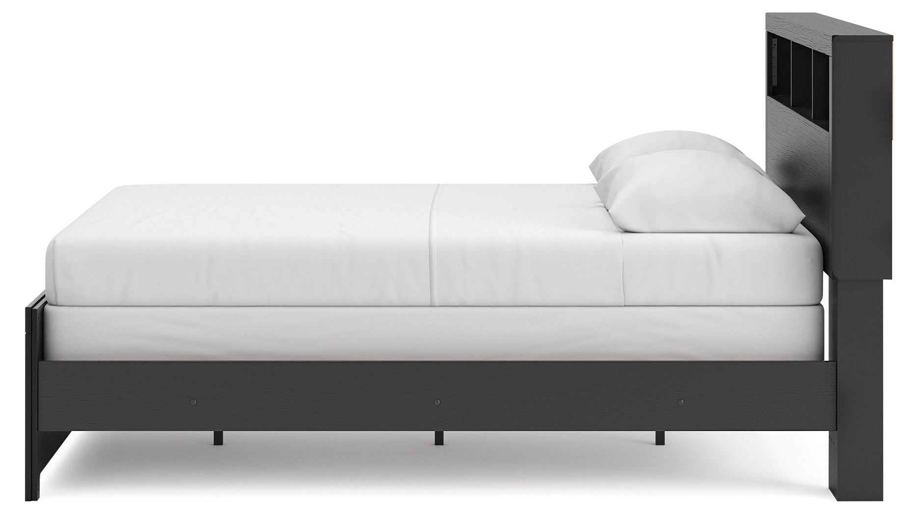 Broachmyn Black/Gray Queen Bookcase Bed - PCB1118B2