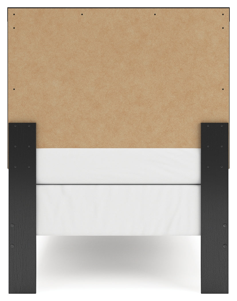 Broachmyn Black/Gray Twin Panel Bed - PCB1118B8