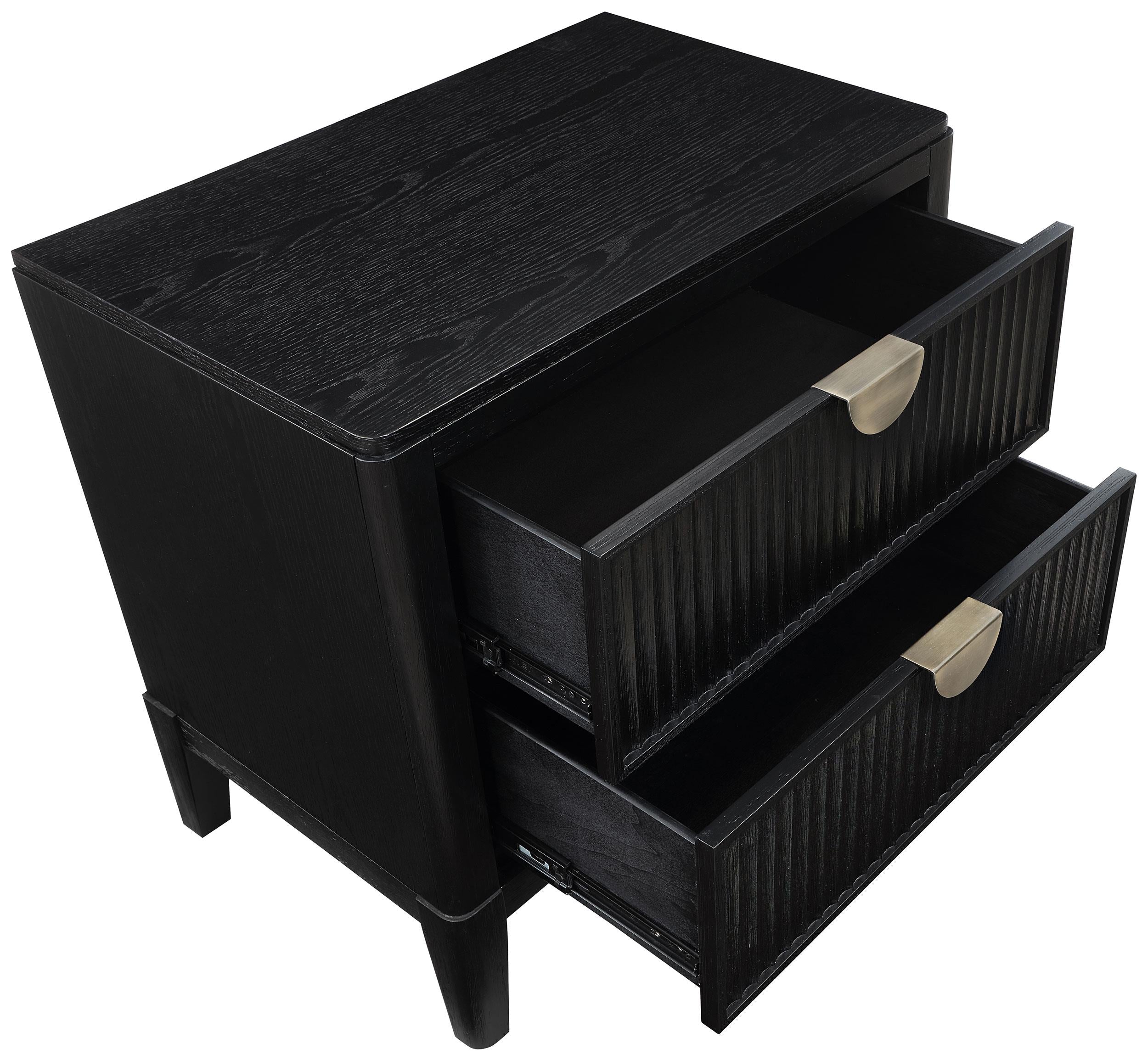Brookmead 4-piece Upholstered Cal King Bedroom Set Black - 224710KW-S4