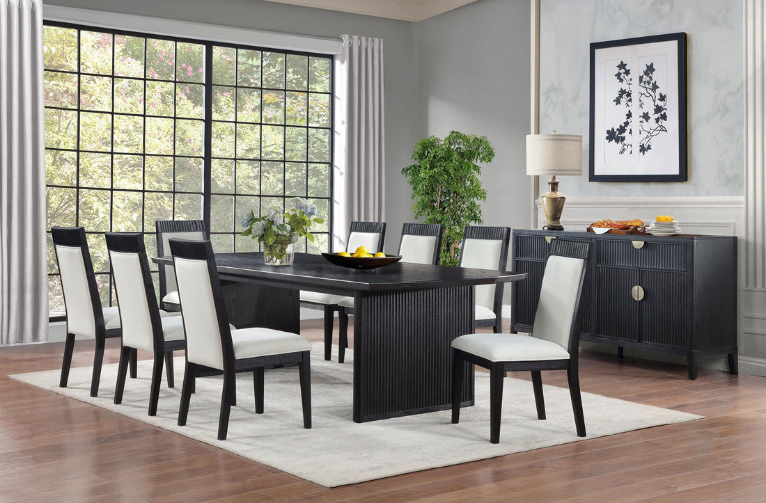 Brookmead 9-piece Extension Leaf Dining Table Set Black - 108231-S9A