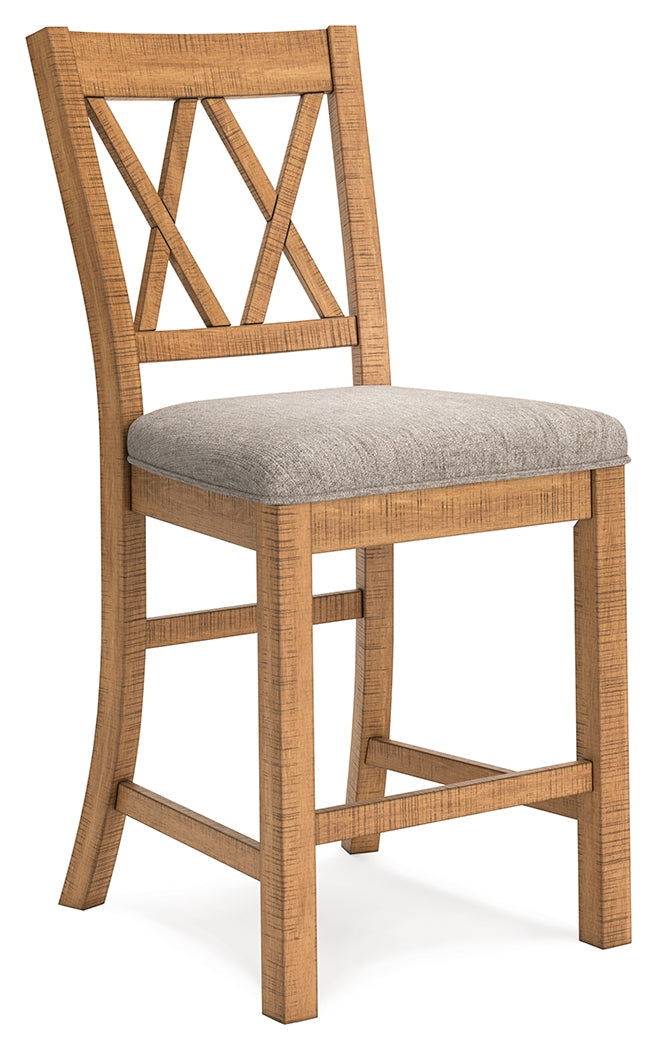Havonplane Counter Height Dining Table and 8 Barstools in Brown from Ashley - Luna Furniture