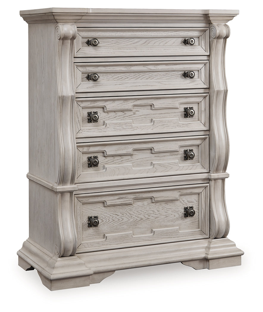 Bruchandi Antique White Chest of Drawers - PCB948-46
