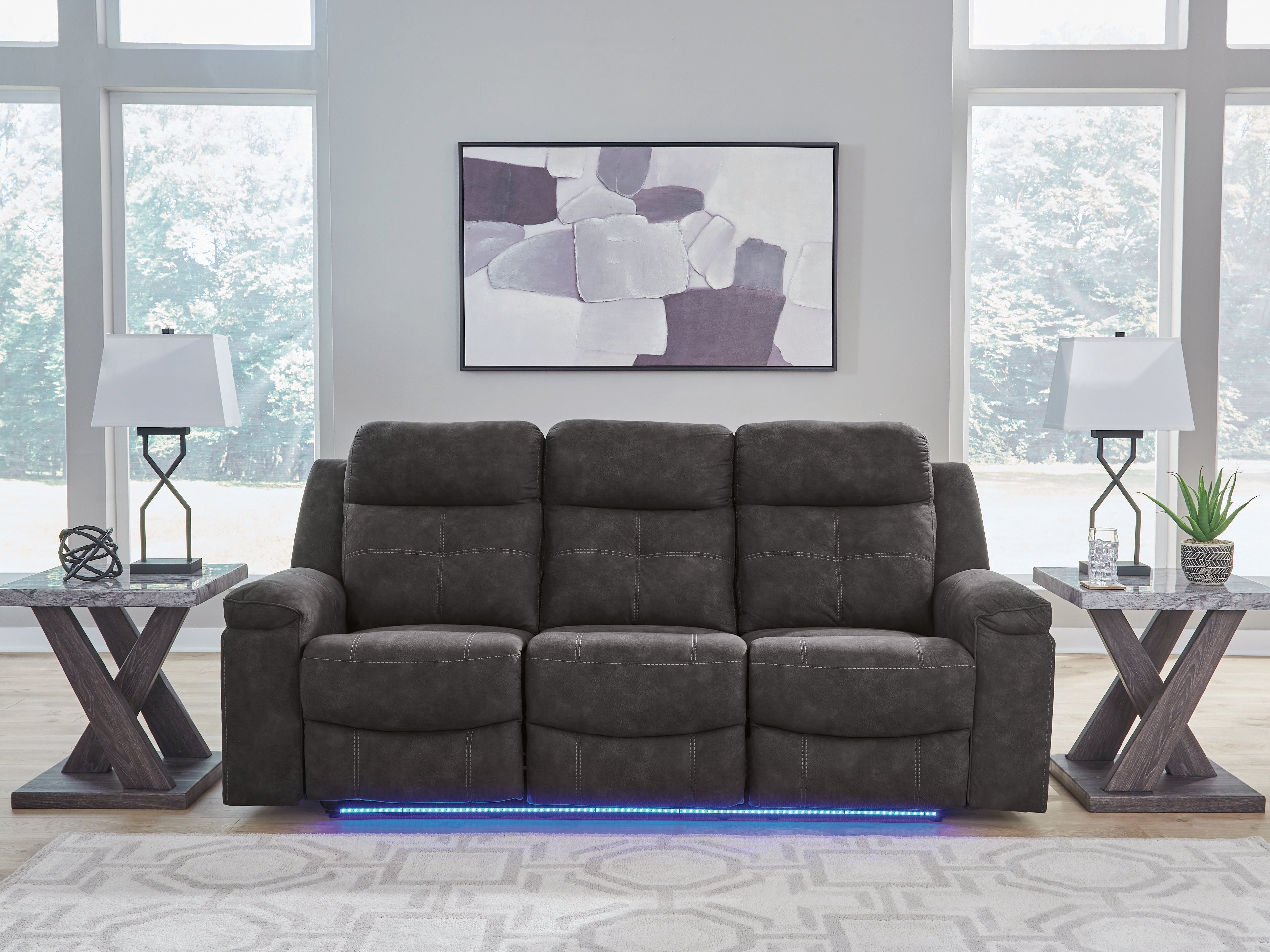 Brysonview Charcoal Reclining Sofa - 6360588