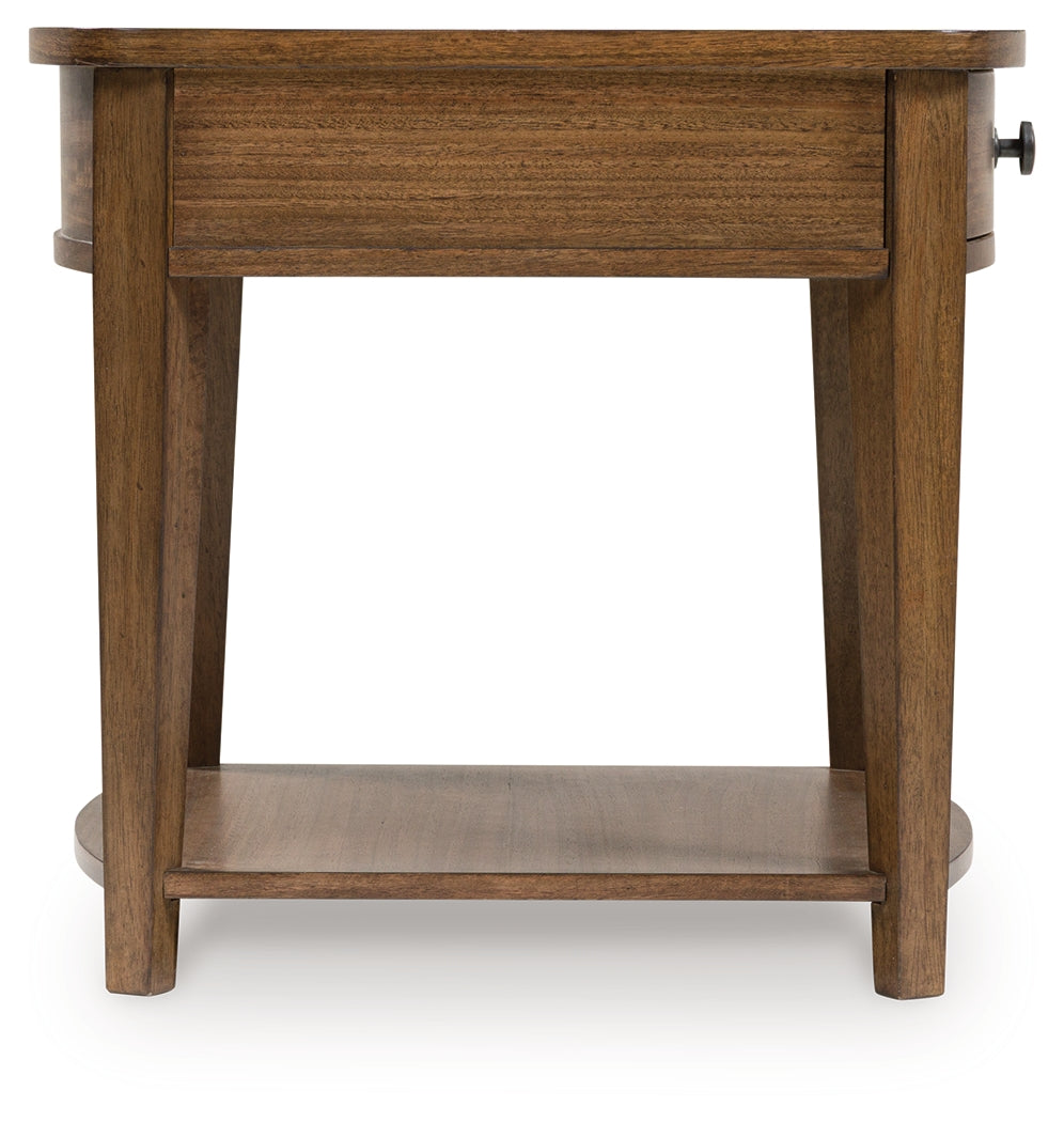 Burkbyer Brown End Table - T513-3