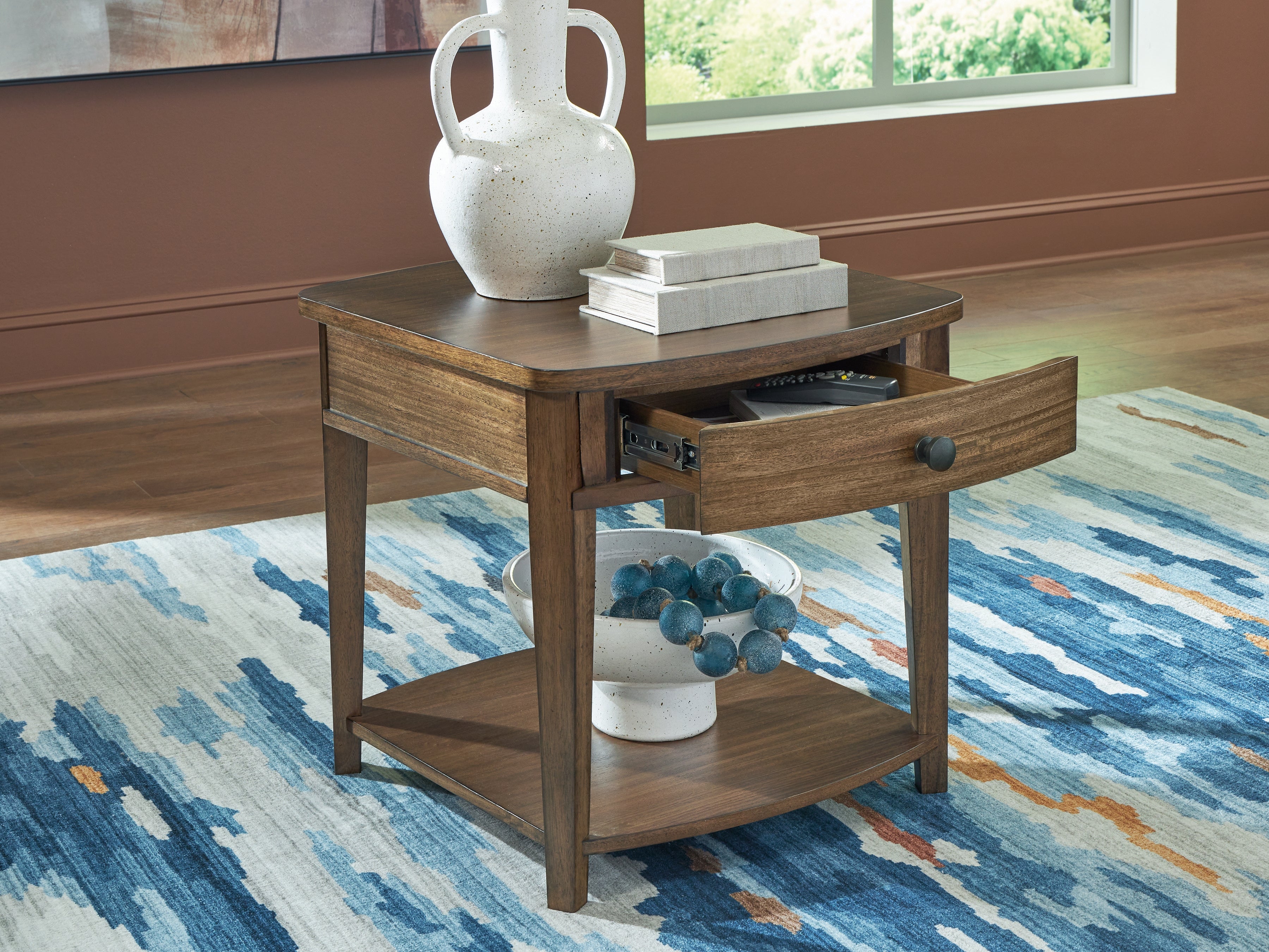 Burkbyer Brown End Table - T513-3