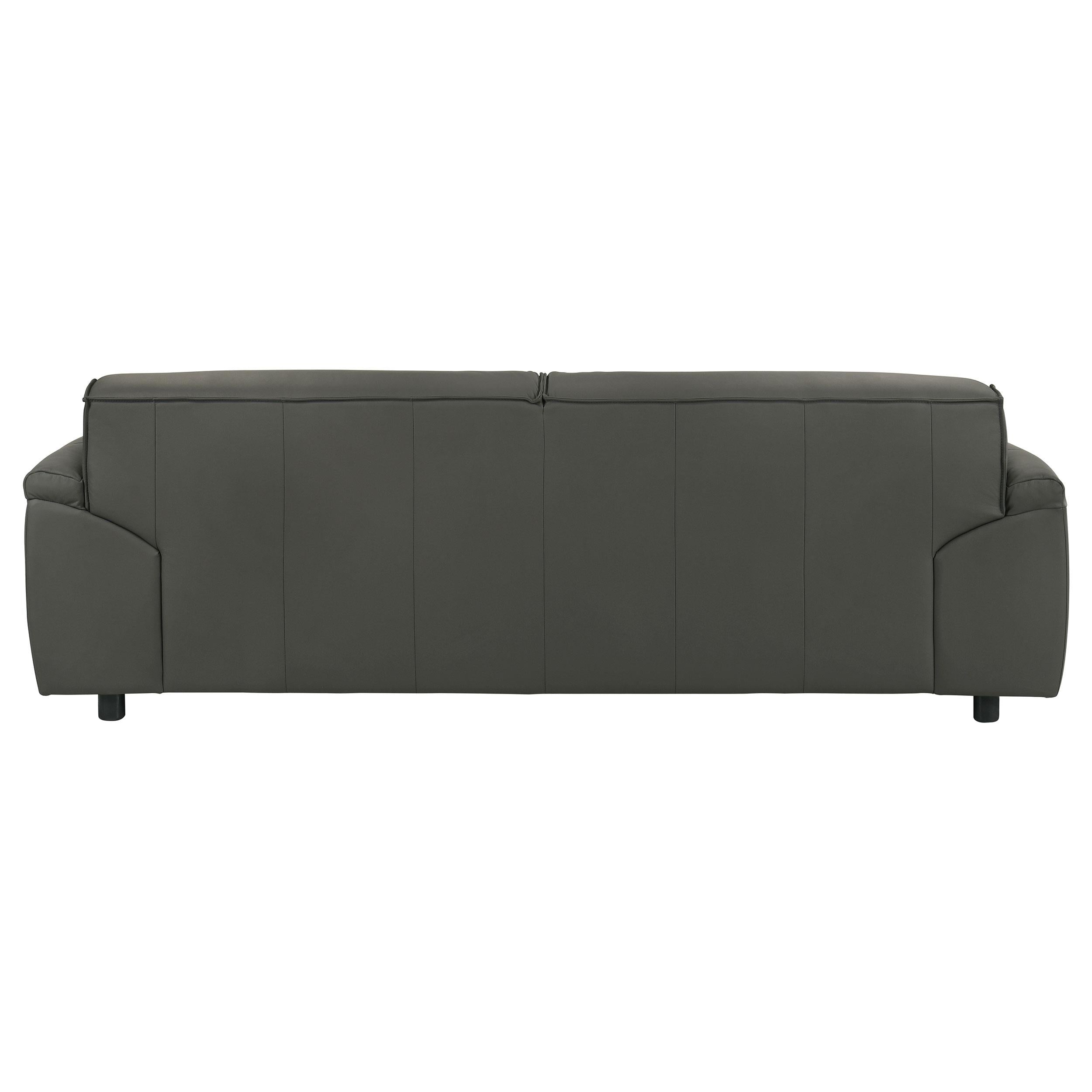 Buxton Top Grain Leather Upholstered Sofa Graphite - 509504
