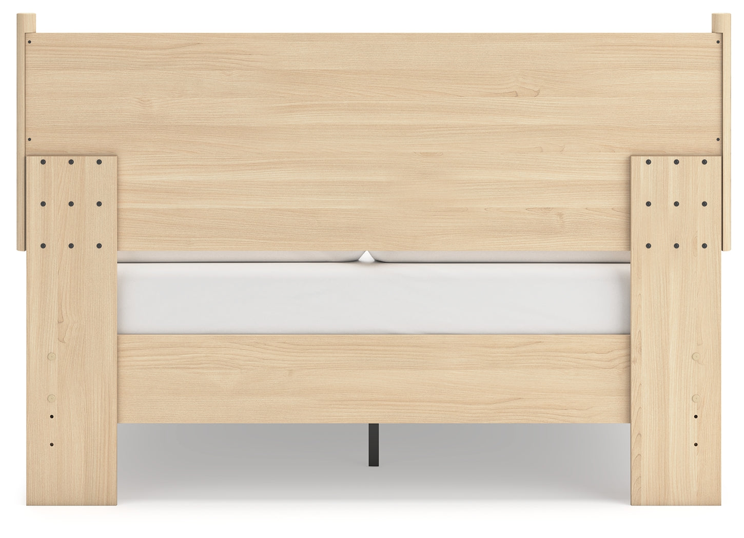 Cabinella Queen Platform Panel Bed with Dresser, Chest and Nightstand in Tan - PKG017302