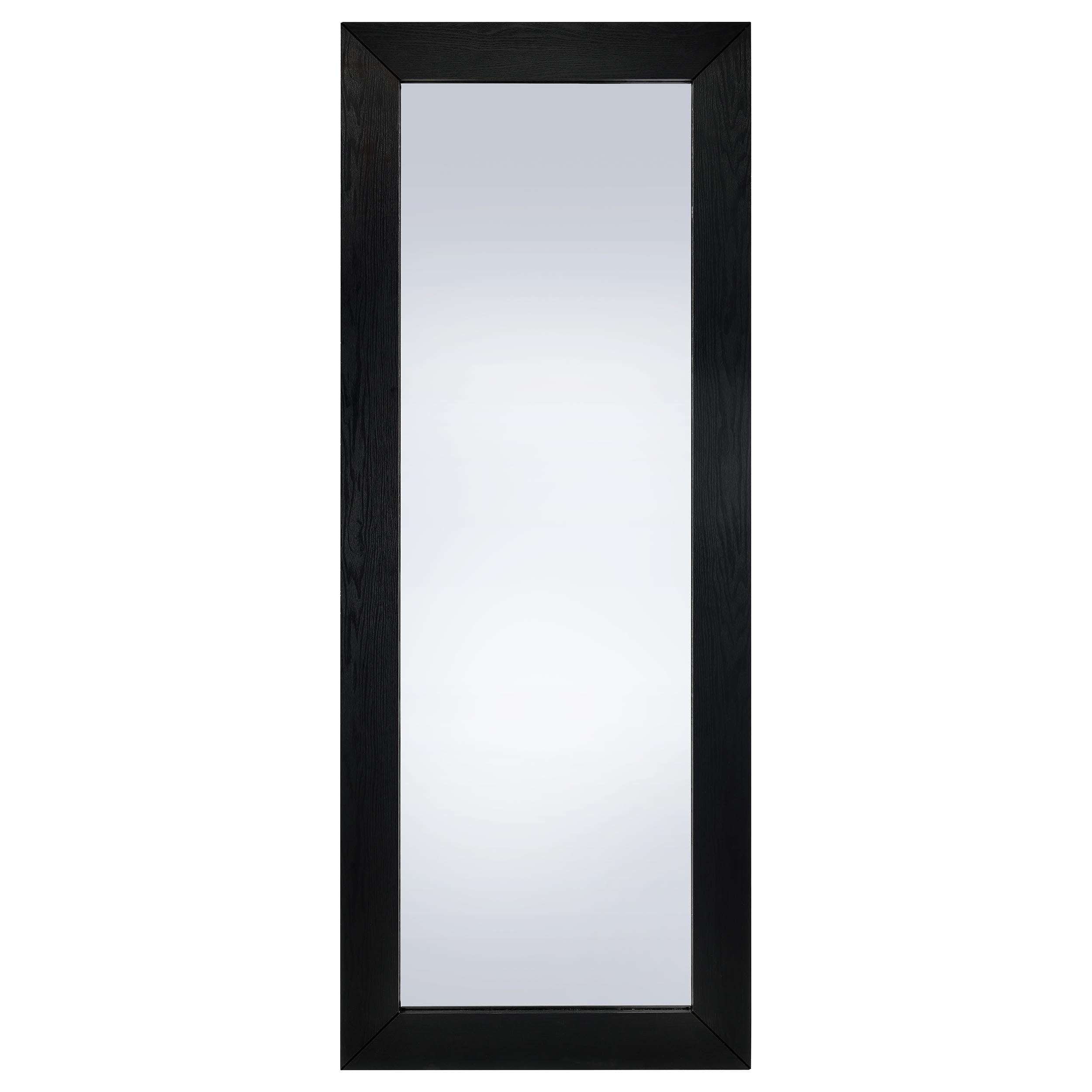 Cadence Tempered Glass Full Length Standing Mirror Black Oak - 961653