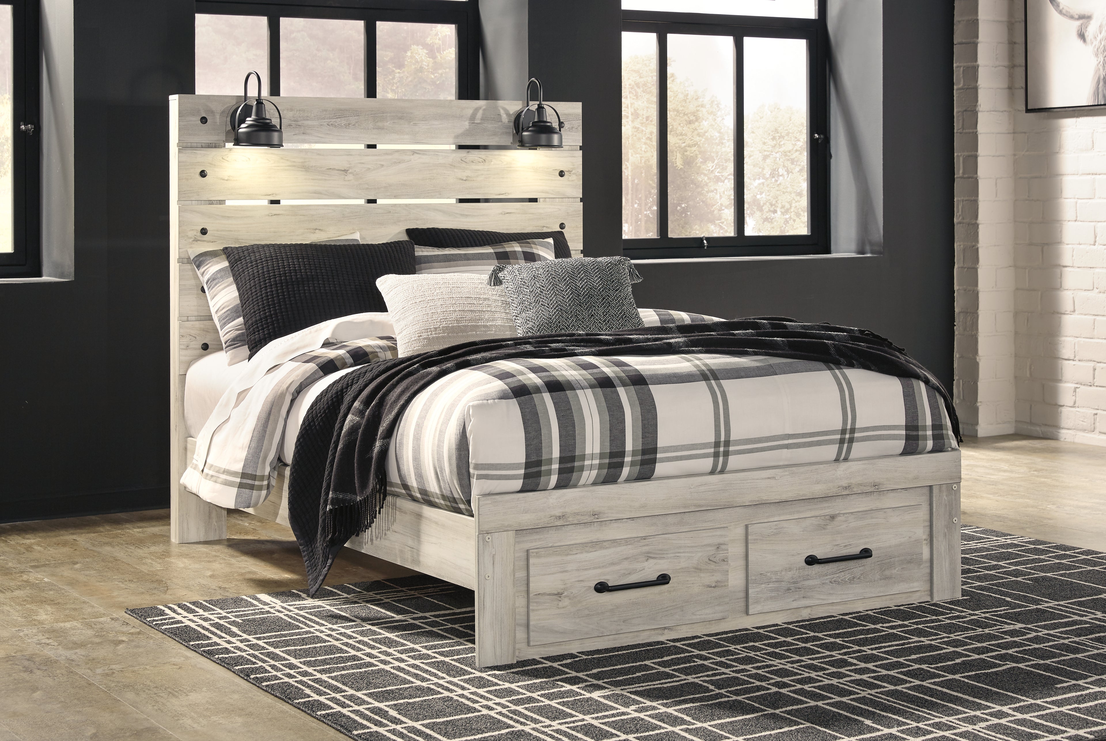 Cambeck Queen Panel Storage Bed, Dresser and Mirror - B192B62
