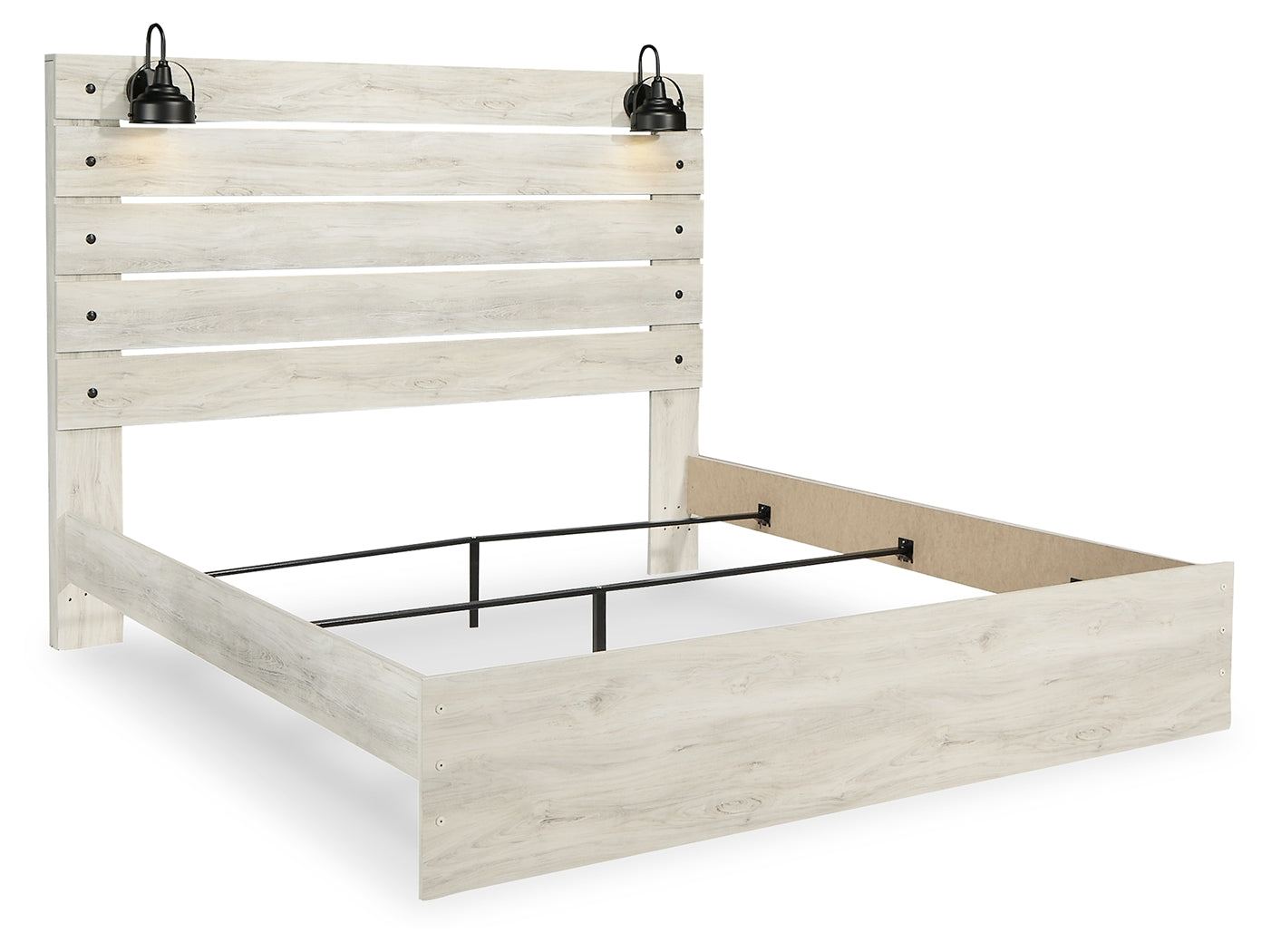 Cambeck Whitewash King Panel Bed, Dresser, Chest and 2 Nightstands - B192B112