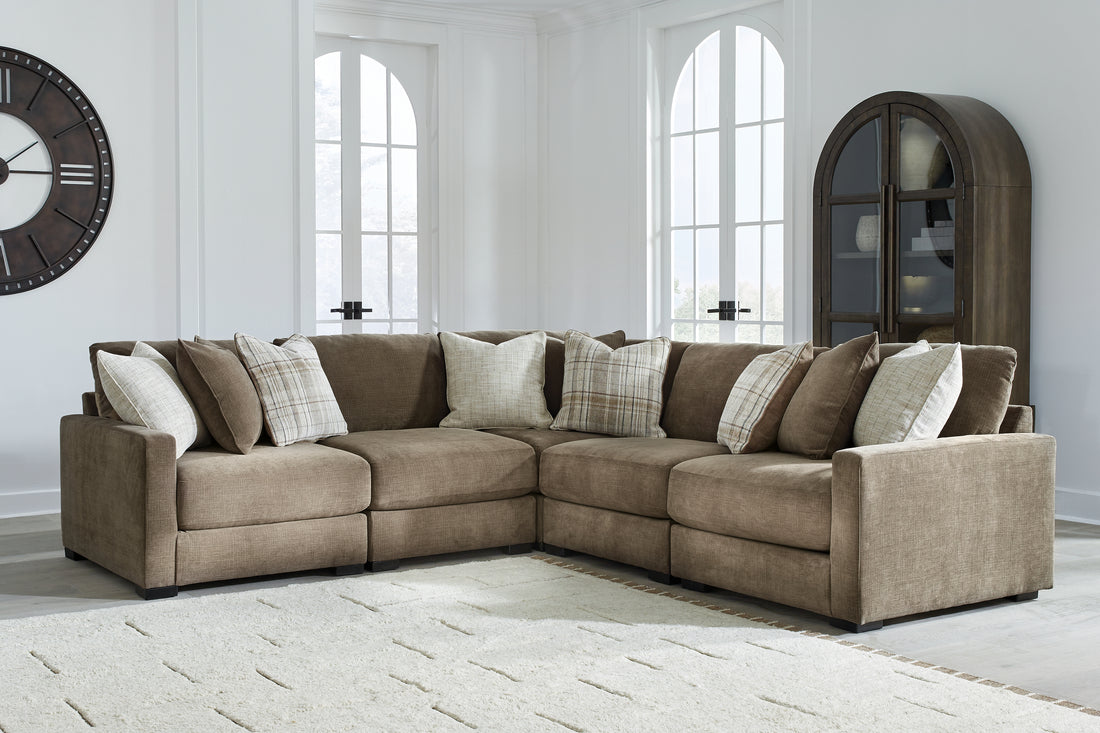Camellia-Court Coffee 5-Piece Sectional - 68207S17