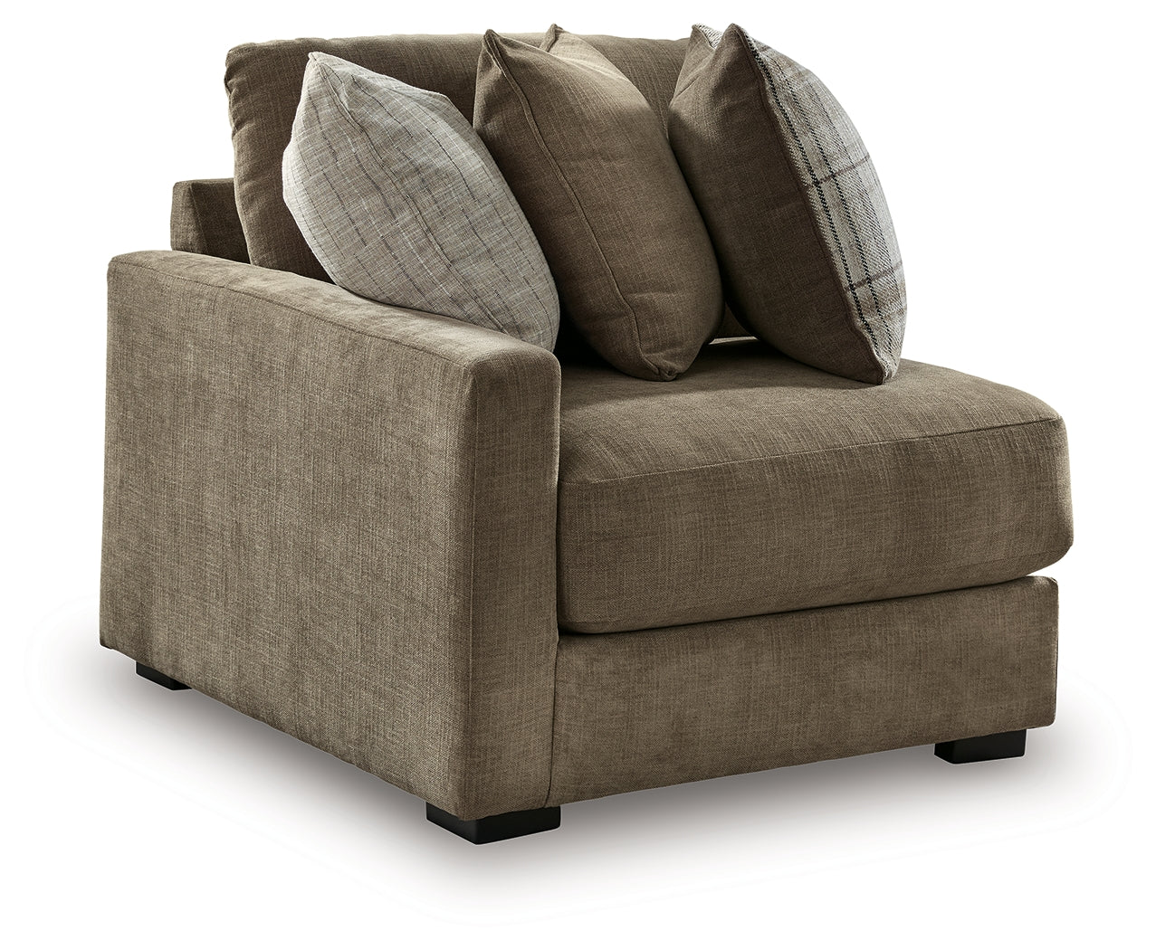 Camellia-Court Coffee Left-Arm Facing Corner Chair - 6820764