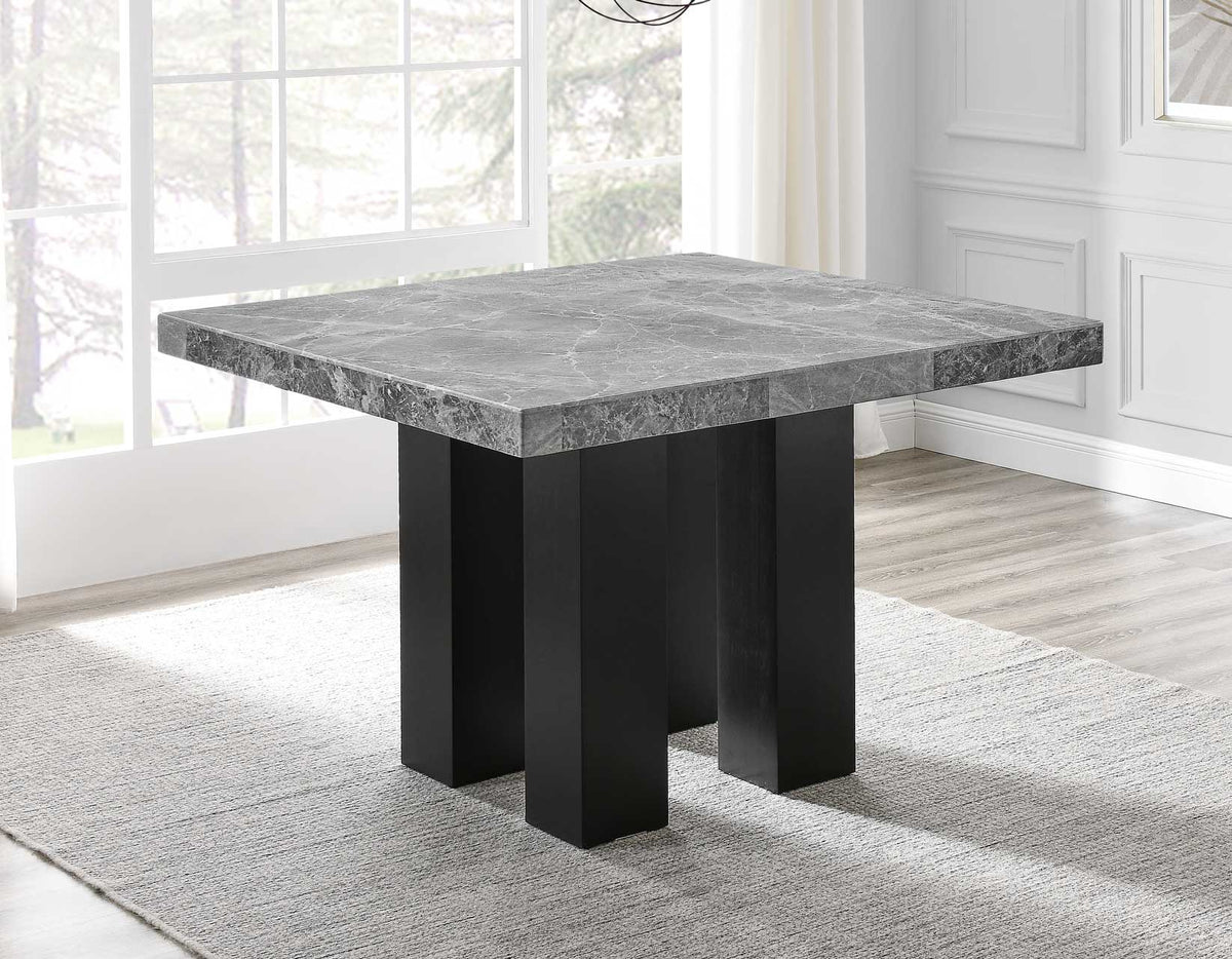 Camila 54 inch Square Gray Marble Table Top