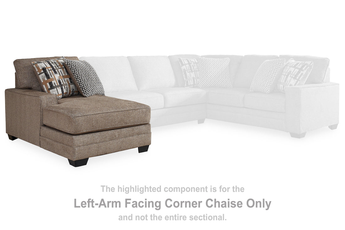 Cannonbrook Nutmeg Left-Arm Facing Corner Chaise - 9820116