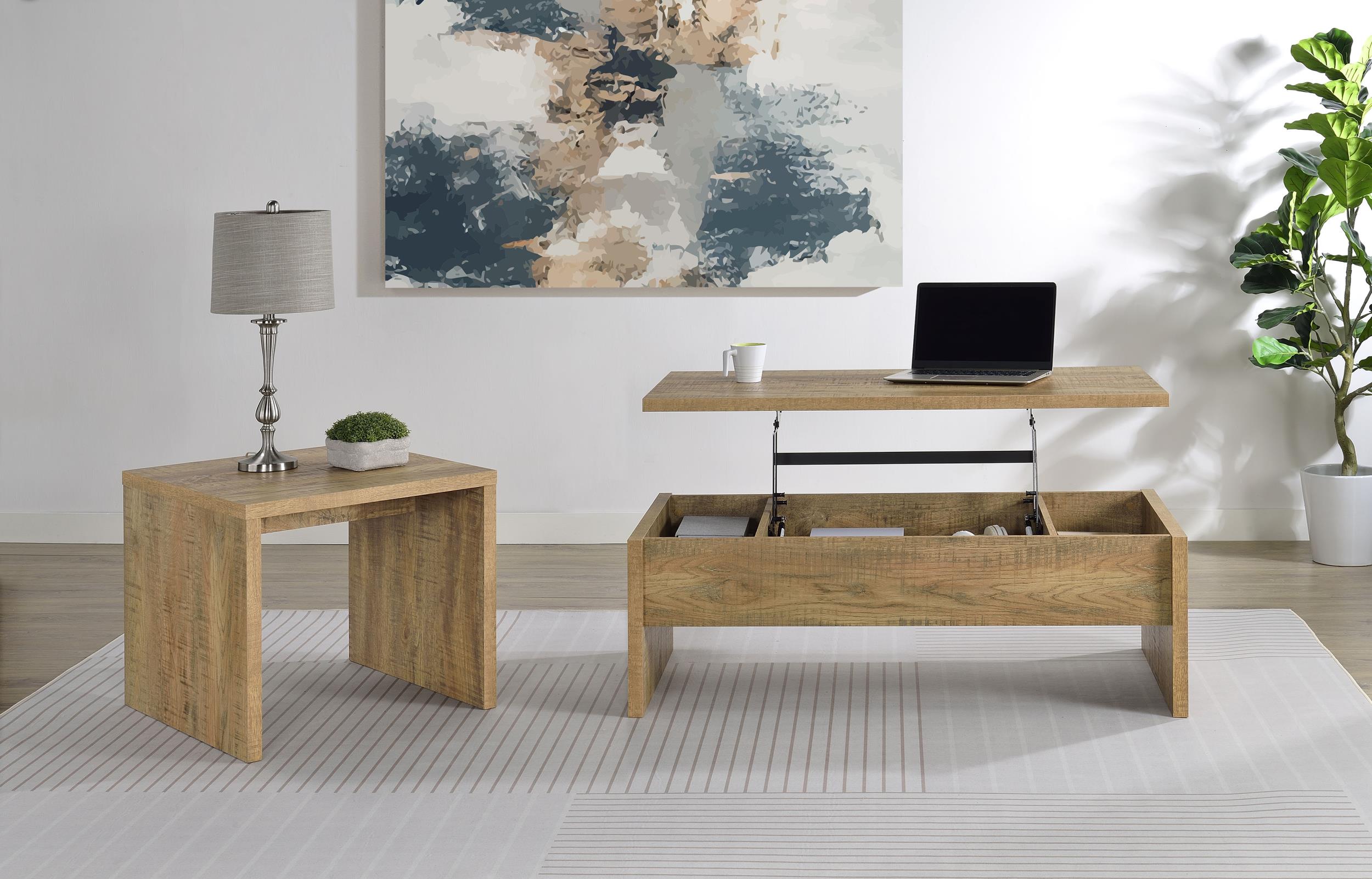 Canoga 2-piece Lift Top Cocktail Coffee Table Set Mango - 706358-S2