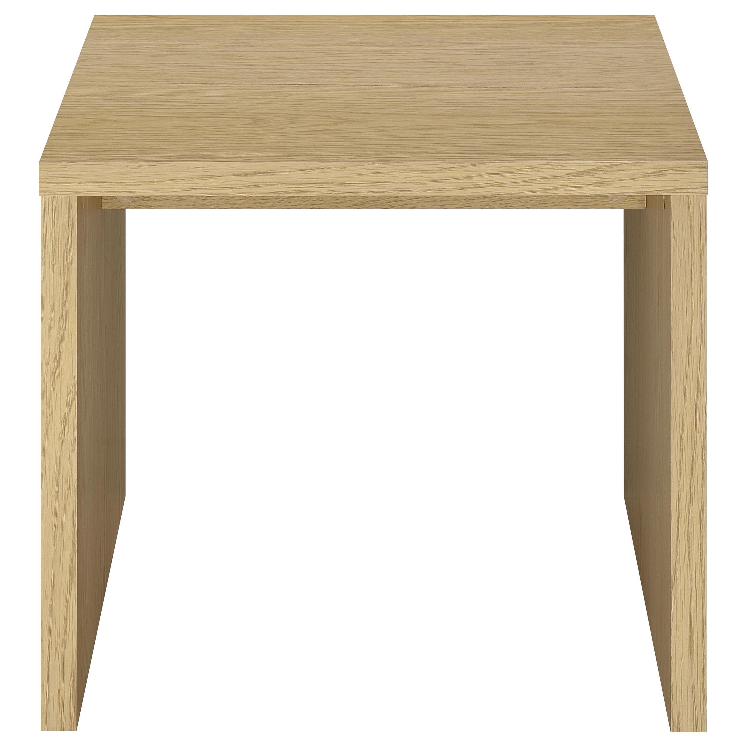 Canoga Engineered Wood Accent Side End Table Light Oak - 706347