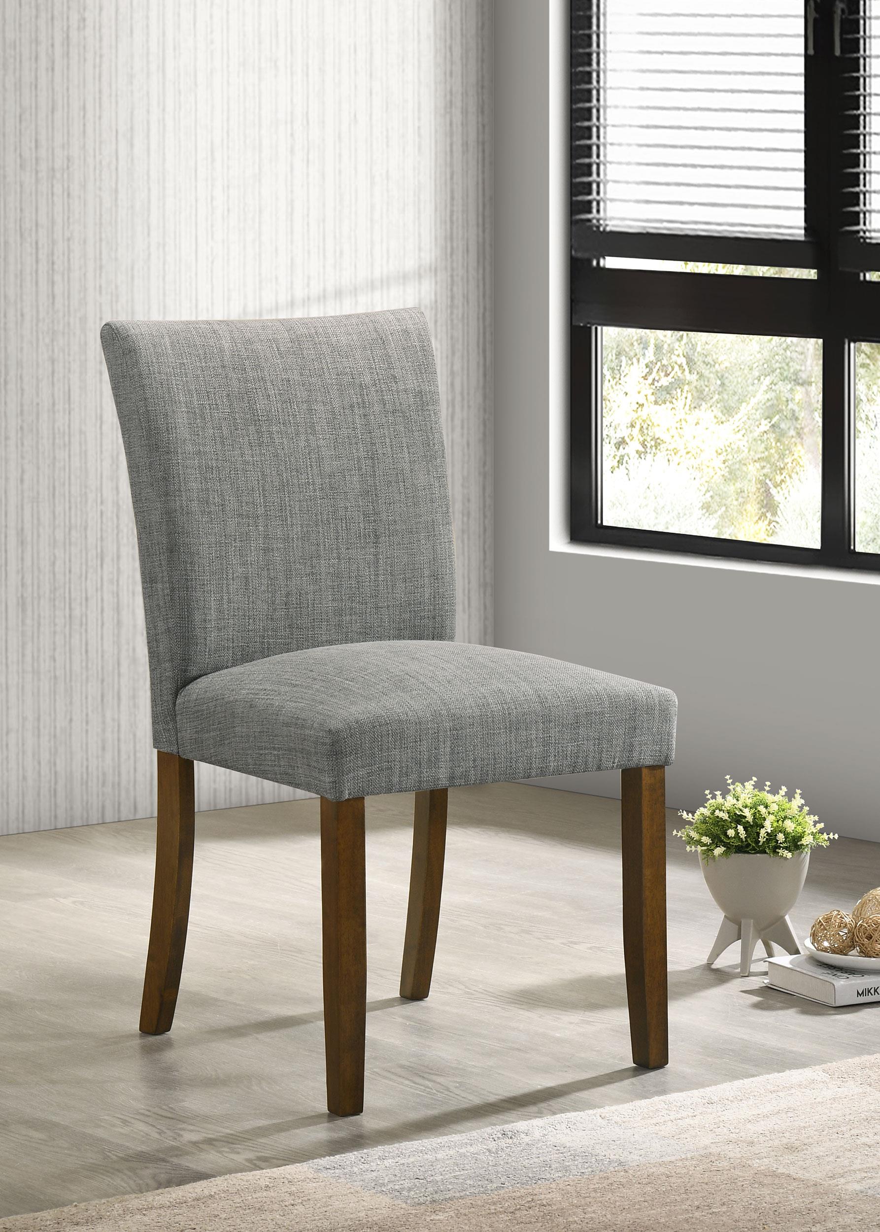 Cantley Upholstered Dining Side Chair Grey (Set of 2) - 106379