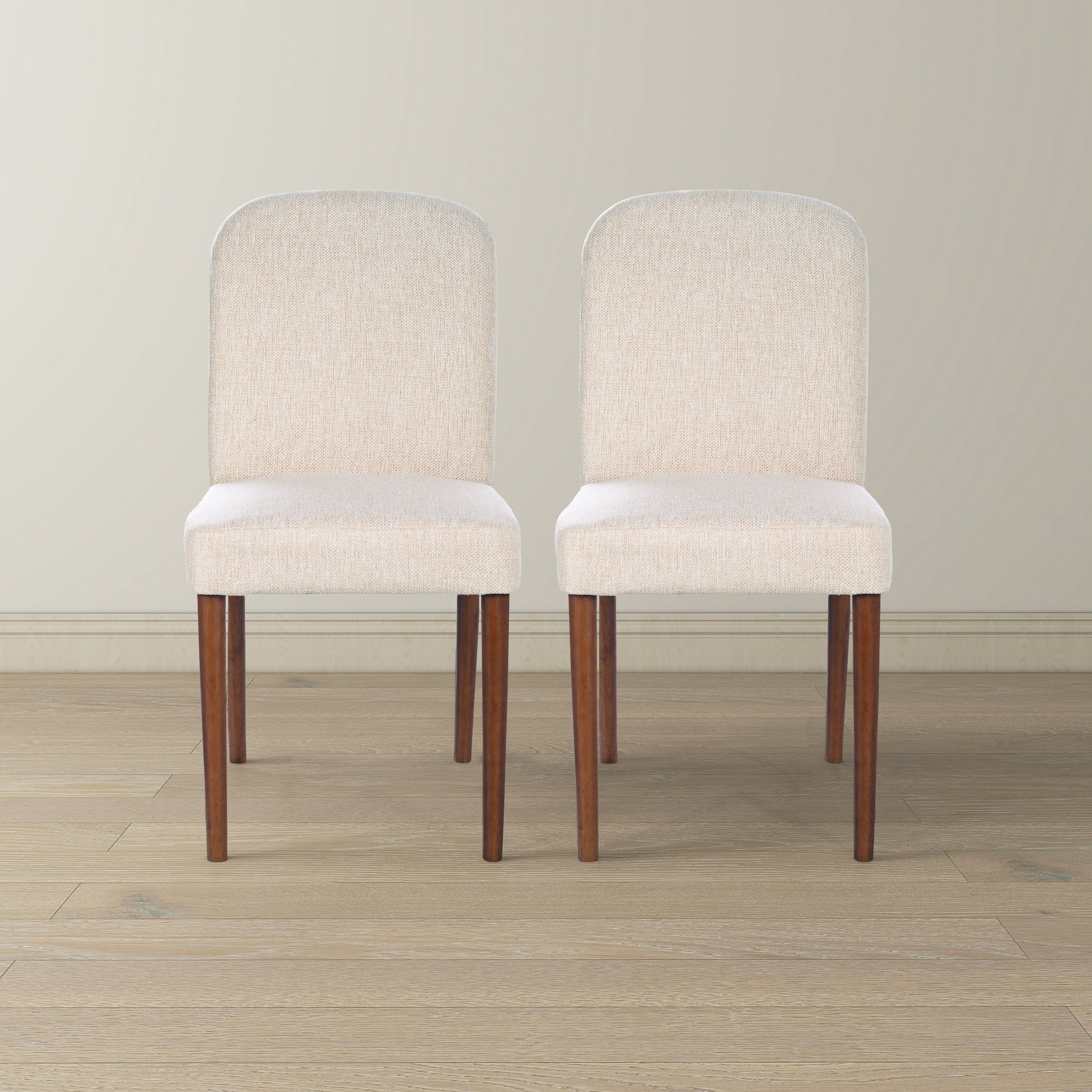 Capri Beige Fabric Dining Chair (Set Of 2) - DCH03602601
