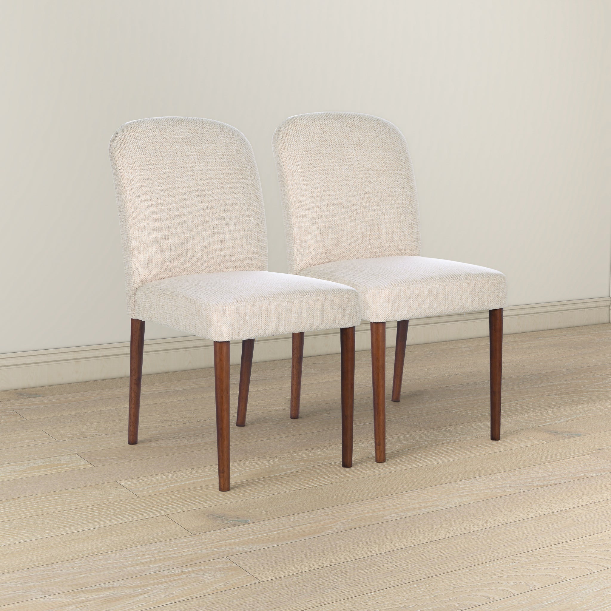 Capri Beige Fabric Dining Chair (Set Of 2) - DCH03602601