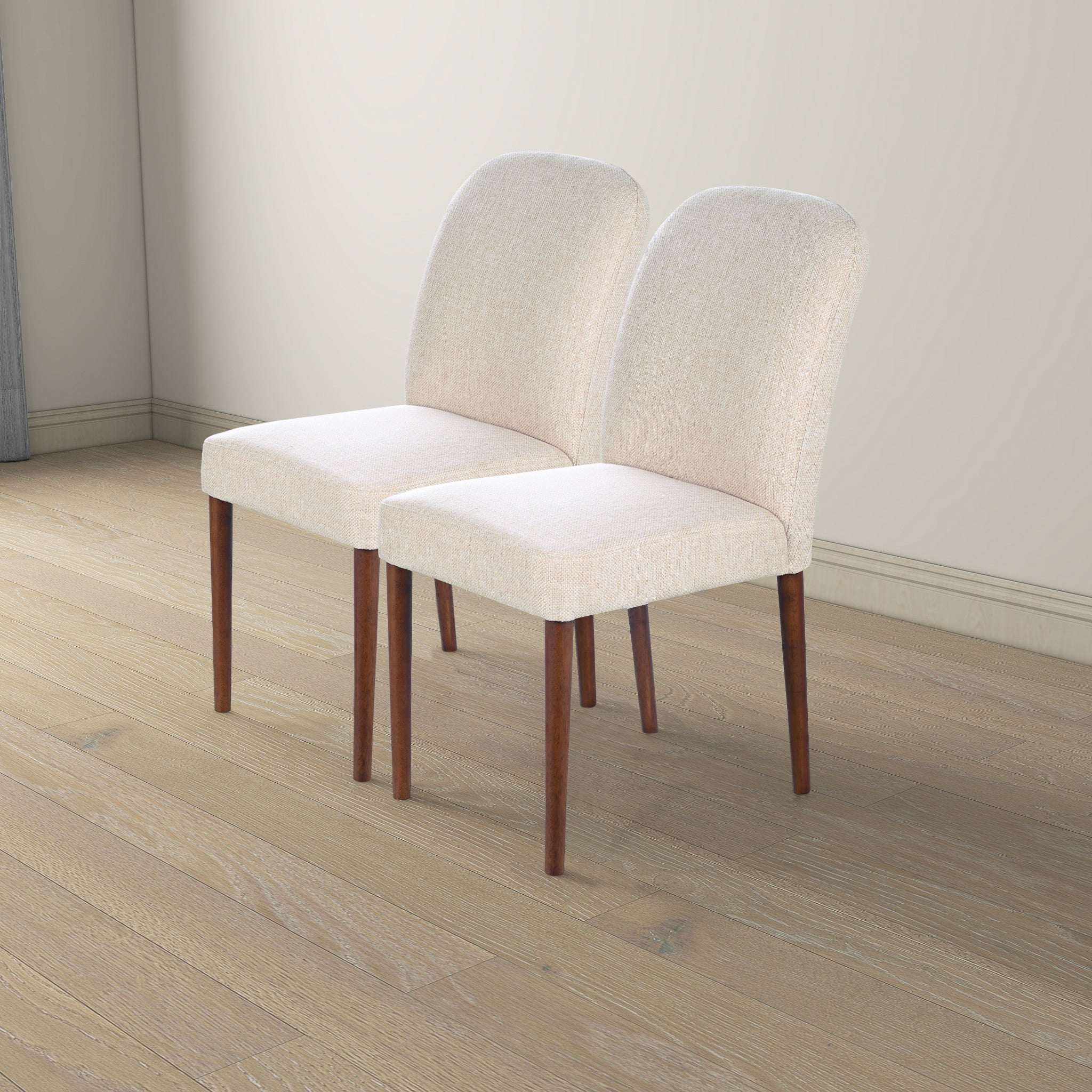 Capri Beige Fabric Dining Chair (Set Of 2) - DCH03602601