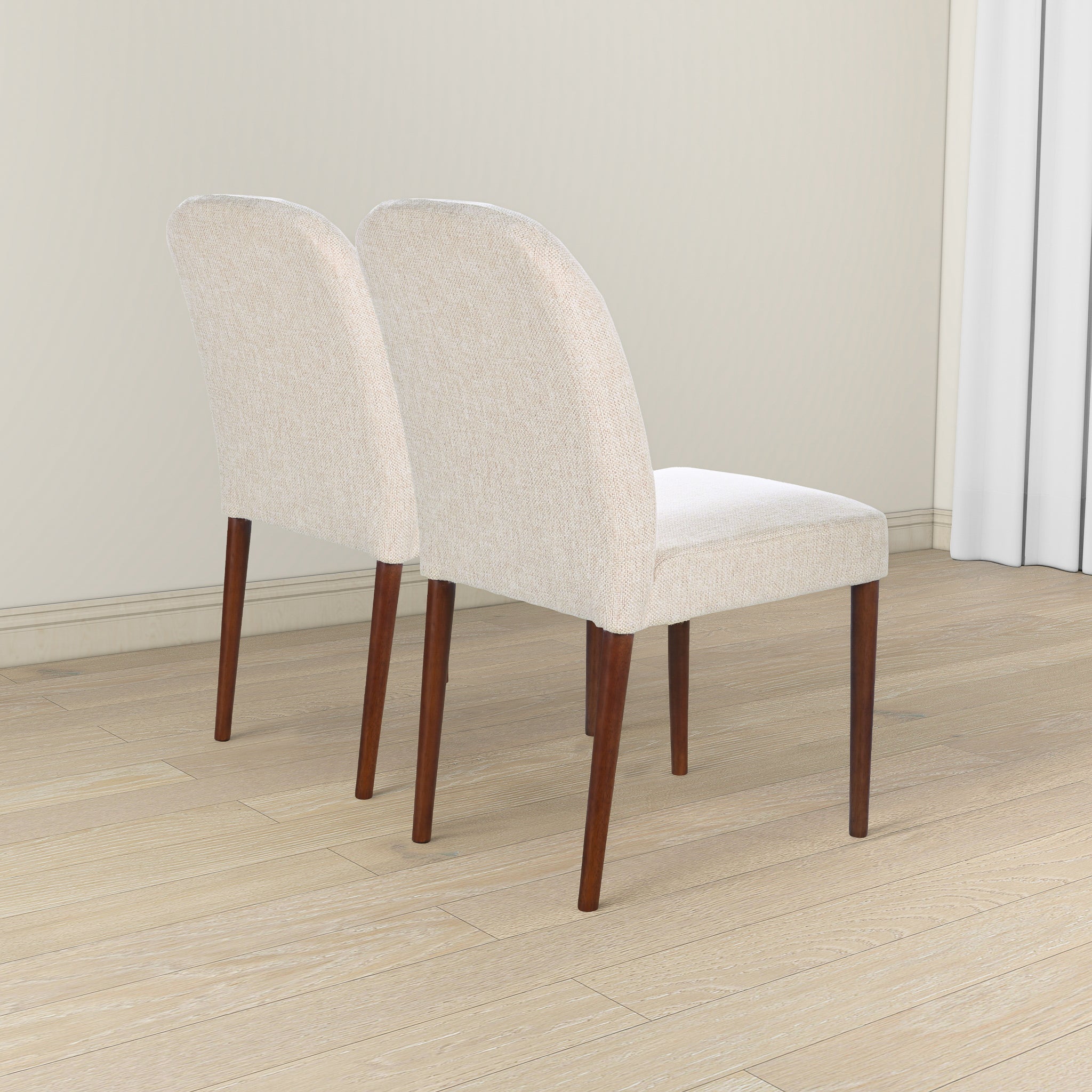 Capri Beige Fabric Dining Chair (Set Of 2) - DCH03602601