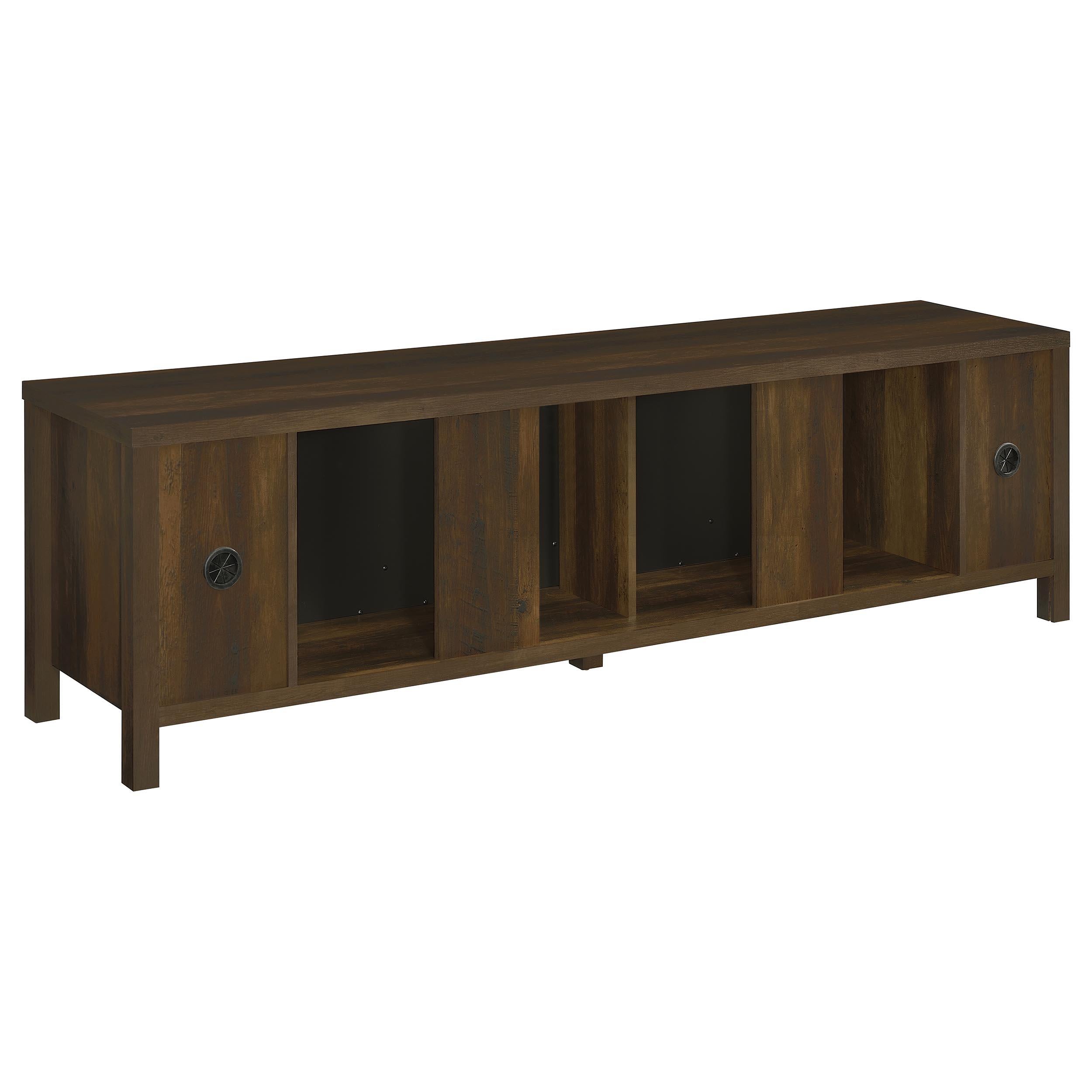 Carey 79-inch TV Stand Fireplace Media Console Dark Pine - 722823