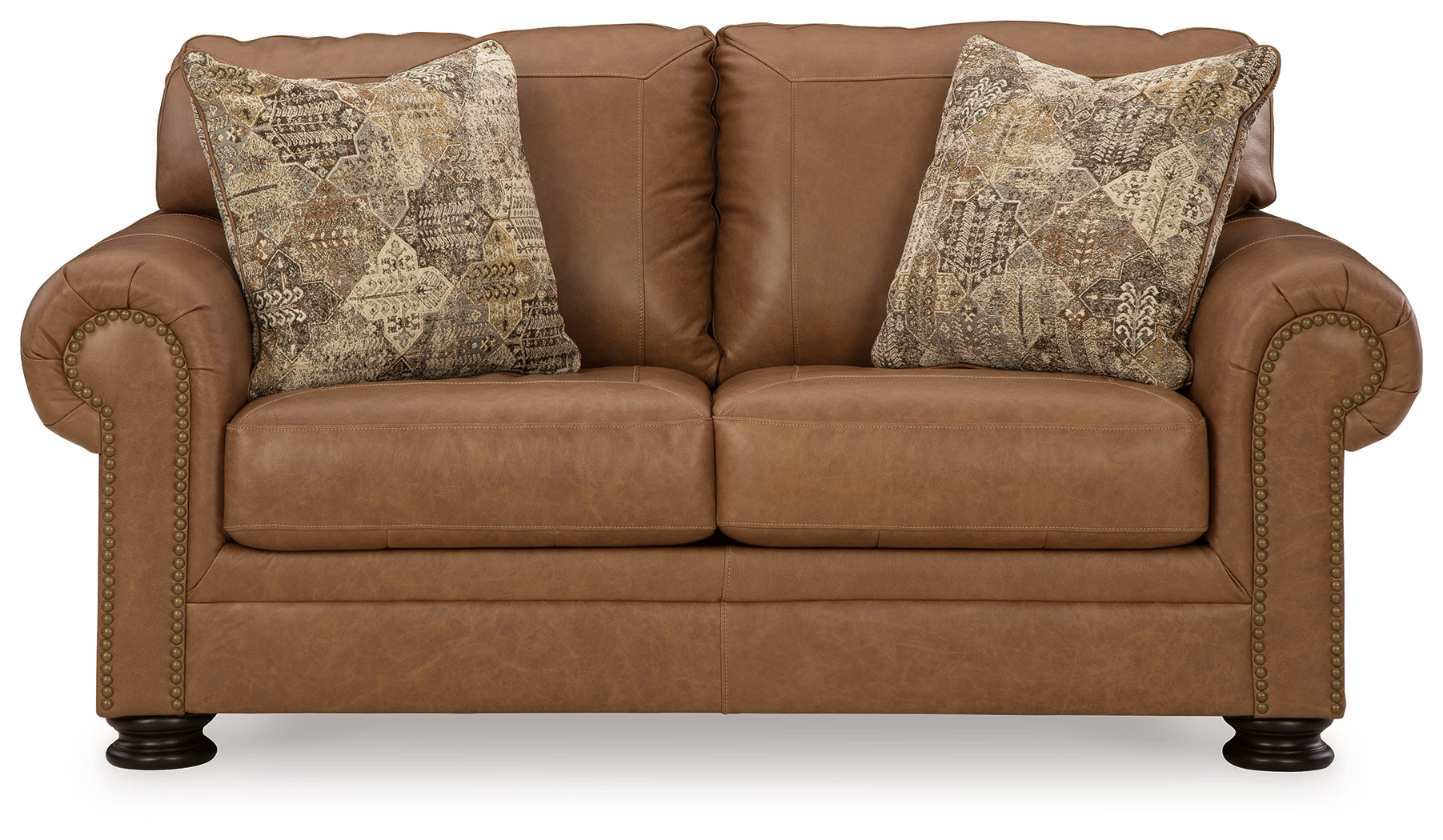 Carianna Sofa, Loveseat, Chair and Ottoman in Caramel - PKG015493