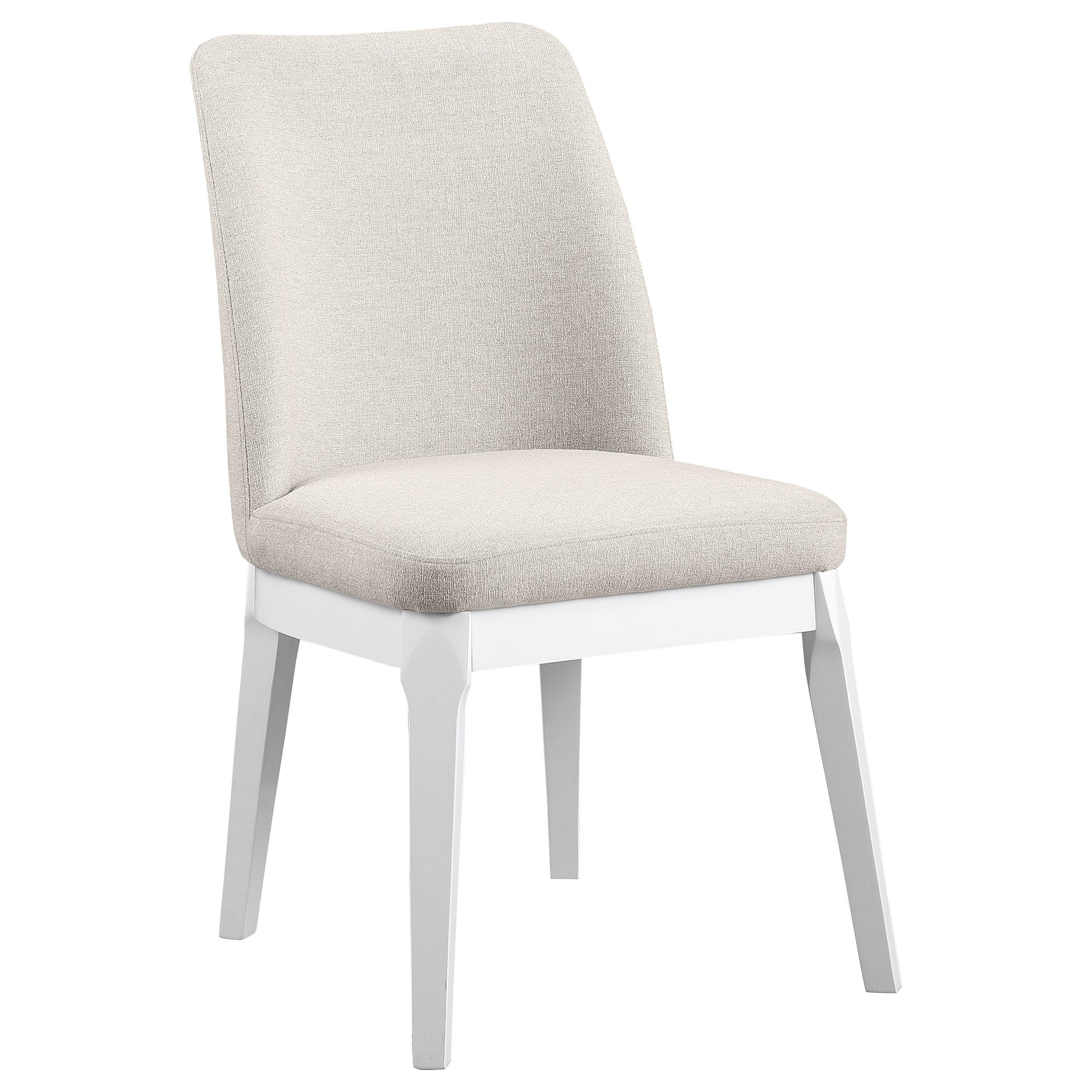 Carissa Upholstered Dining Side Chair Beige (Set of 2) - 108302