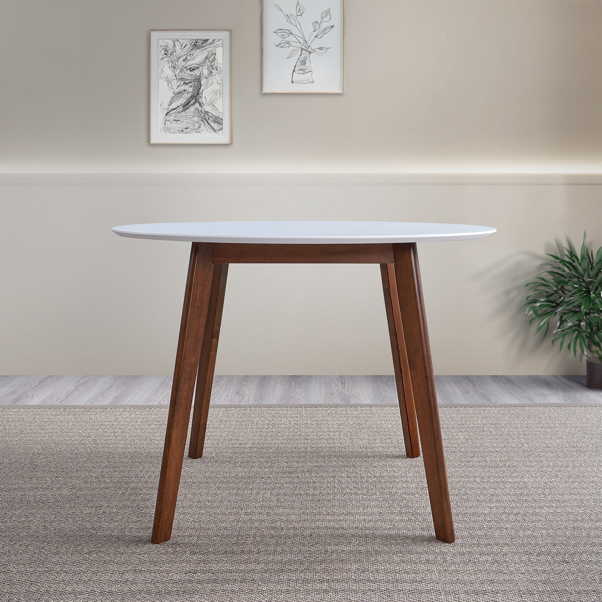 Carlton White Top Dining Table - DTB03200601