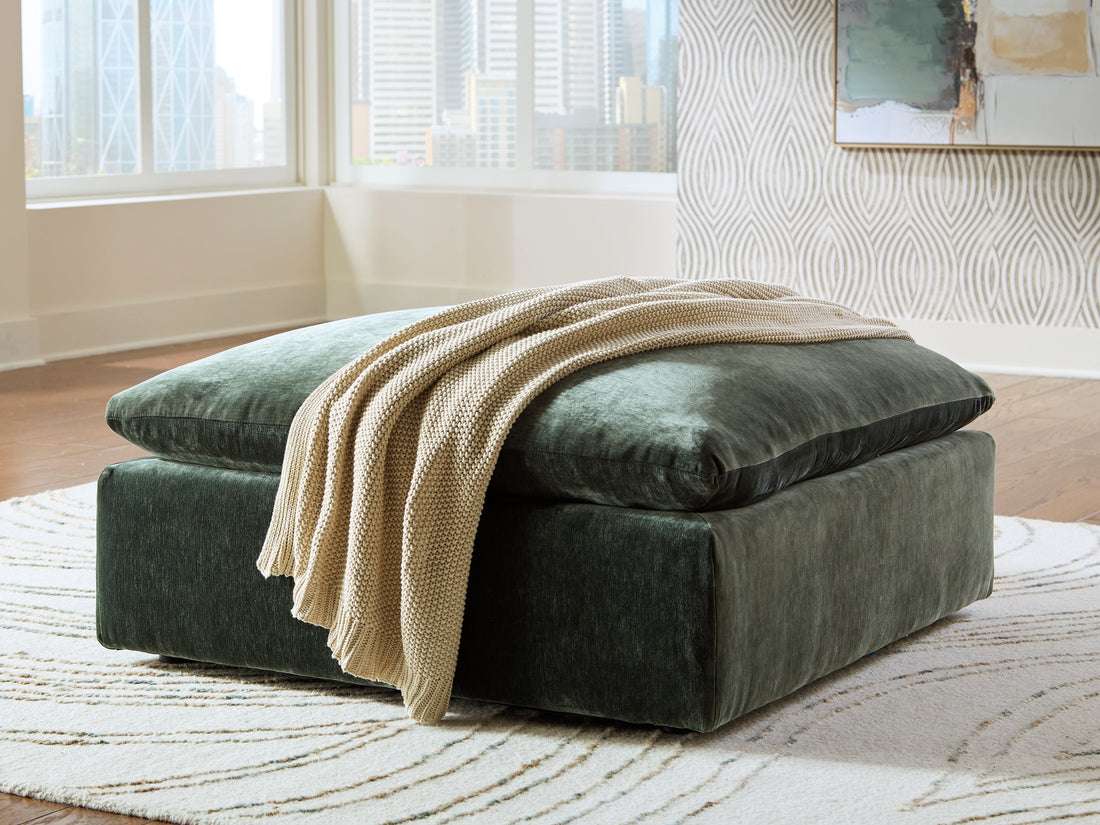 Carriage View Jade Oversized Accent Ottoman - 7800108