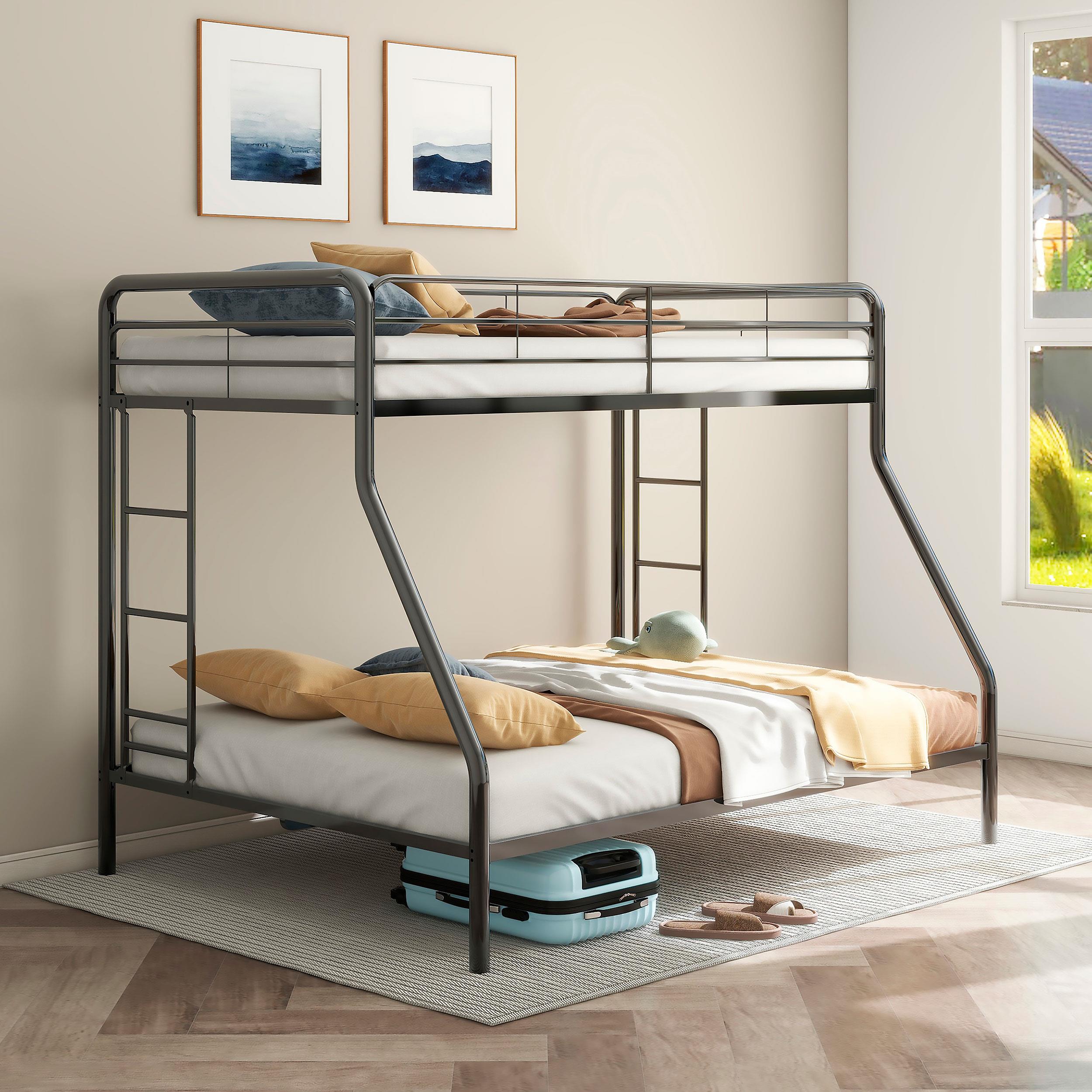 Carson Metal Twin Over Full Bunk Bed Glossy Black - 460340BLK