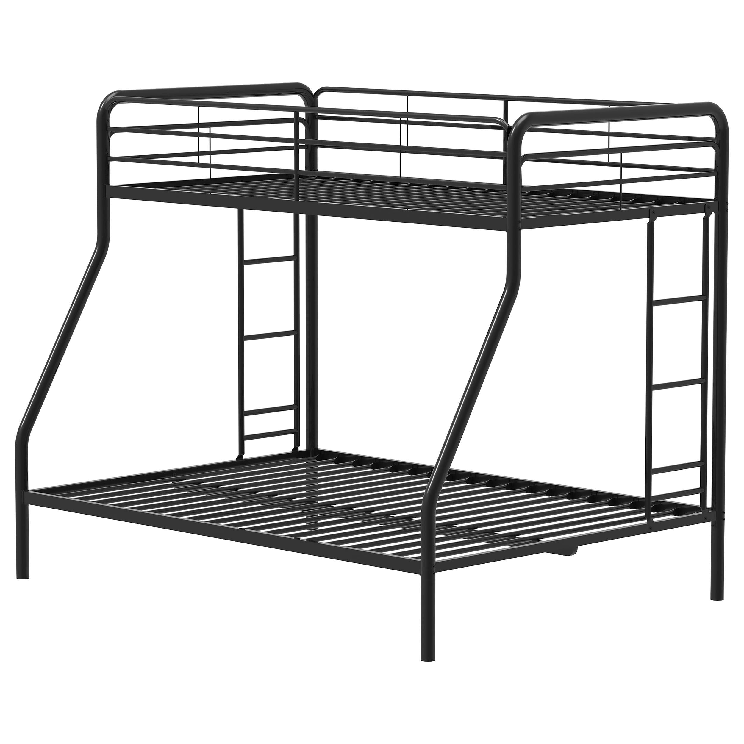 Carson Metal Twin Over Full Bunk Bed Glossy Black - 460340BLK