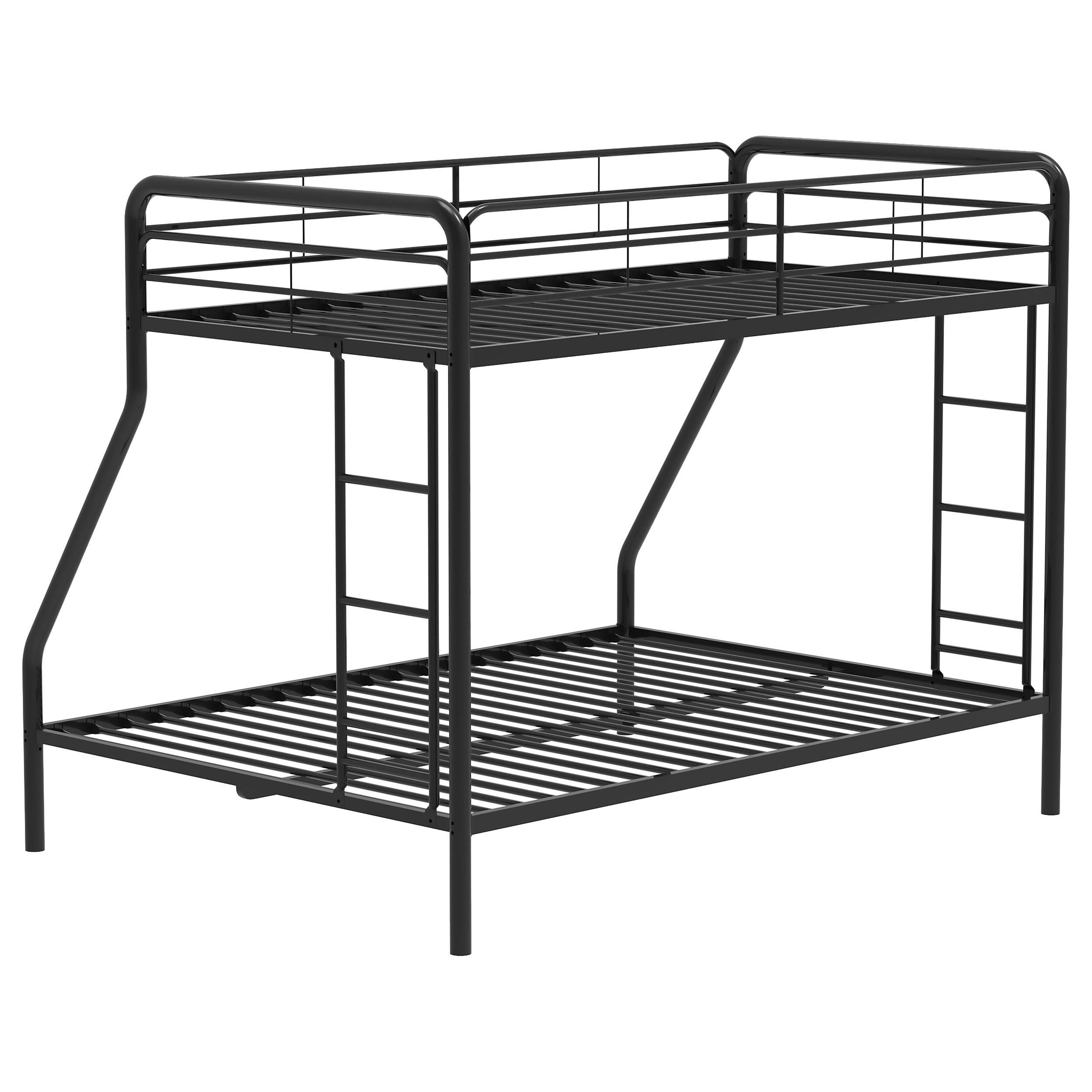 Carson Metal Twin Over Full Bunk Bed Glossy Black - 460340BLK
