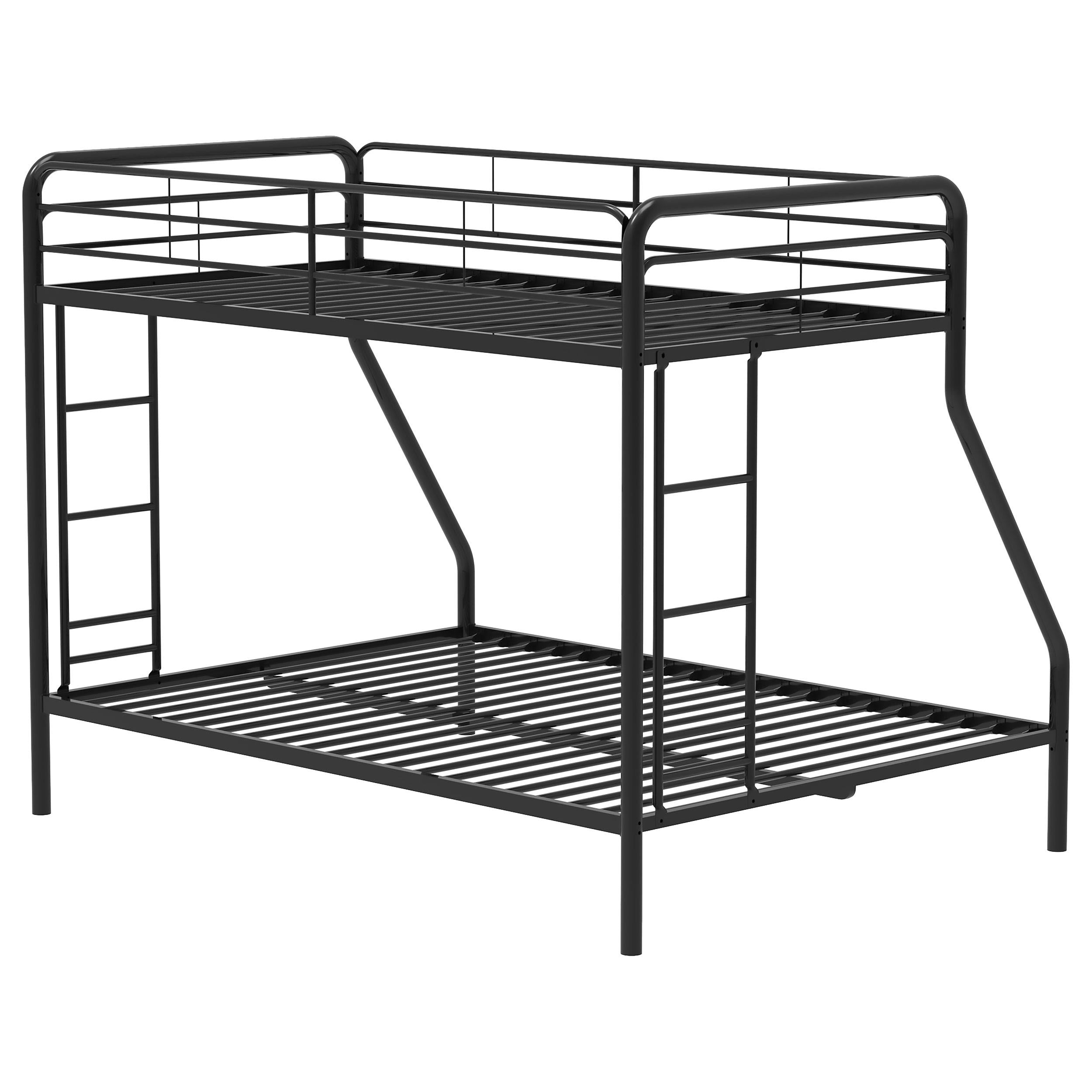 Carson Metal Twin Over Full Bunk Bed Glossy Black - 460340BLK