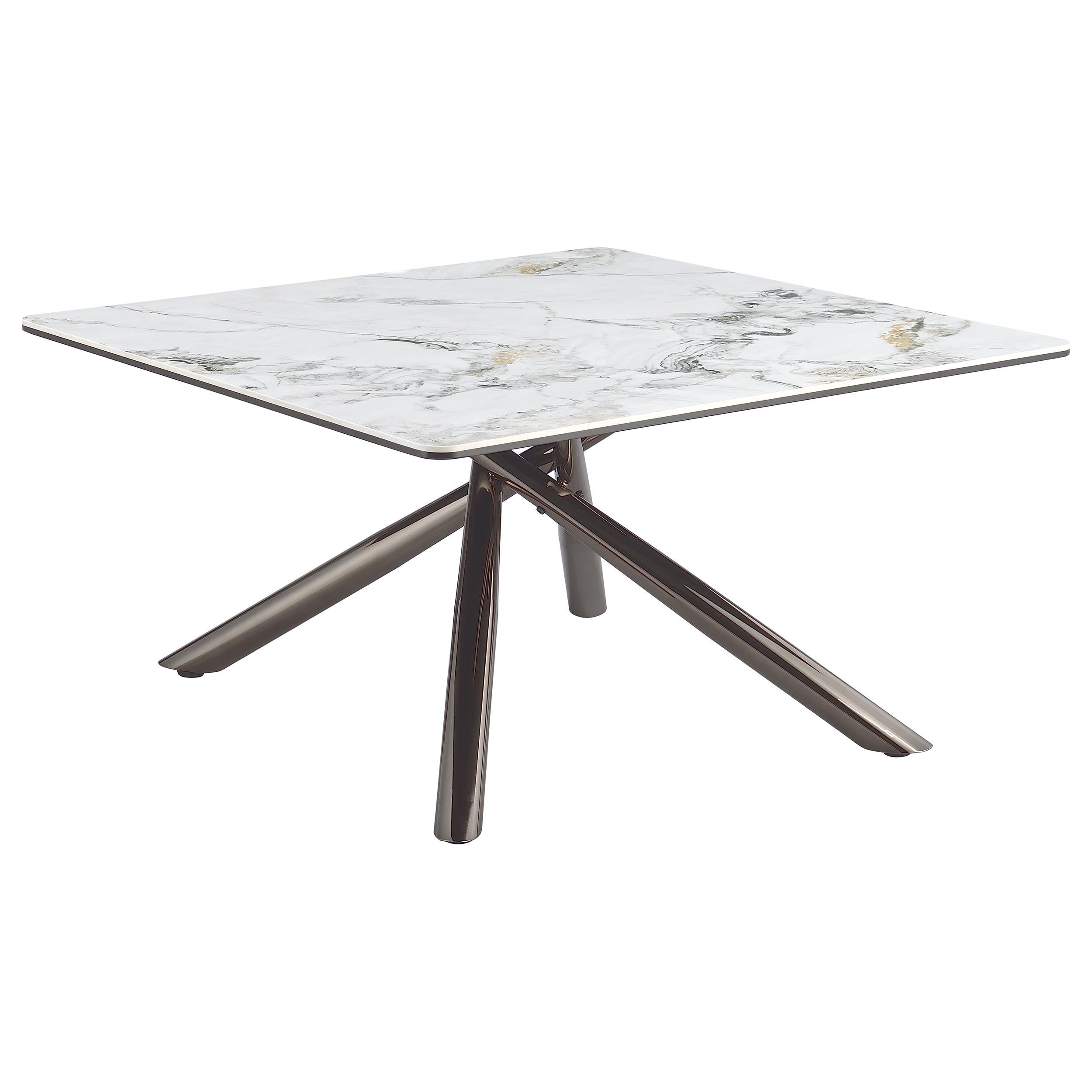 Carvell 3-piece Square Coffee and End Table Set Mirage White - 708138-S3