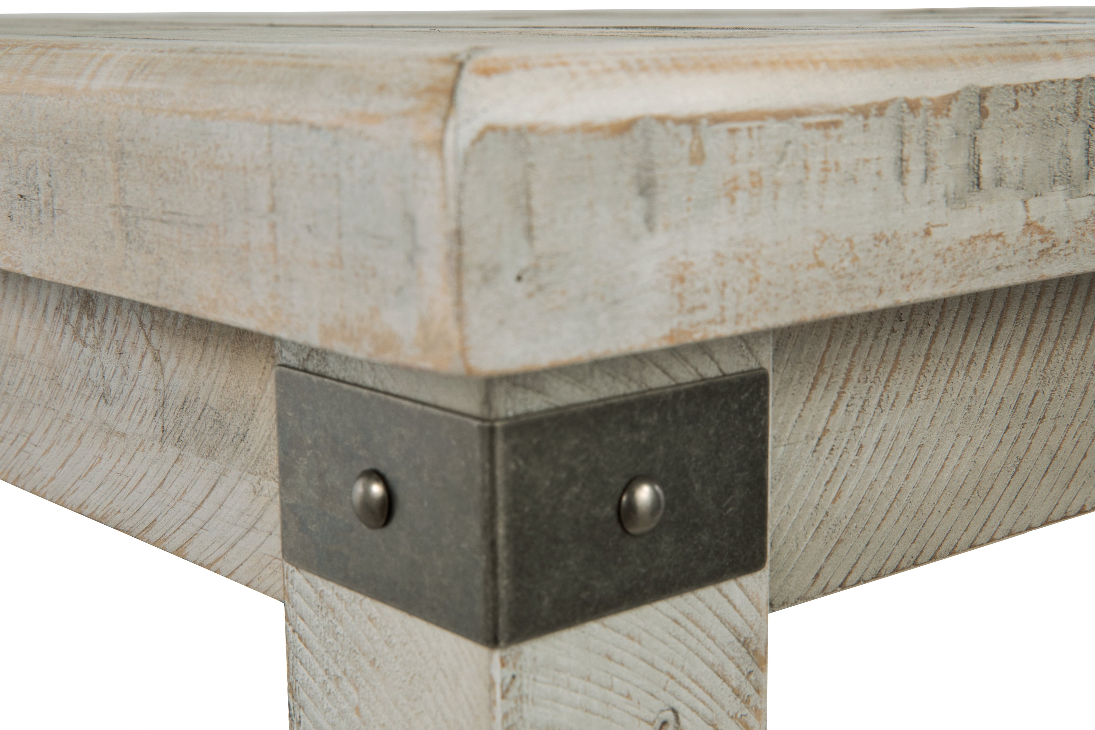 Carynhurst Coffee Table with 2 End Tables in White Wash Gray - PKG007153