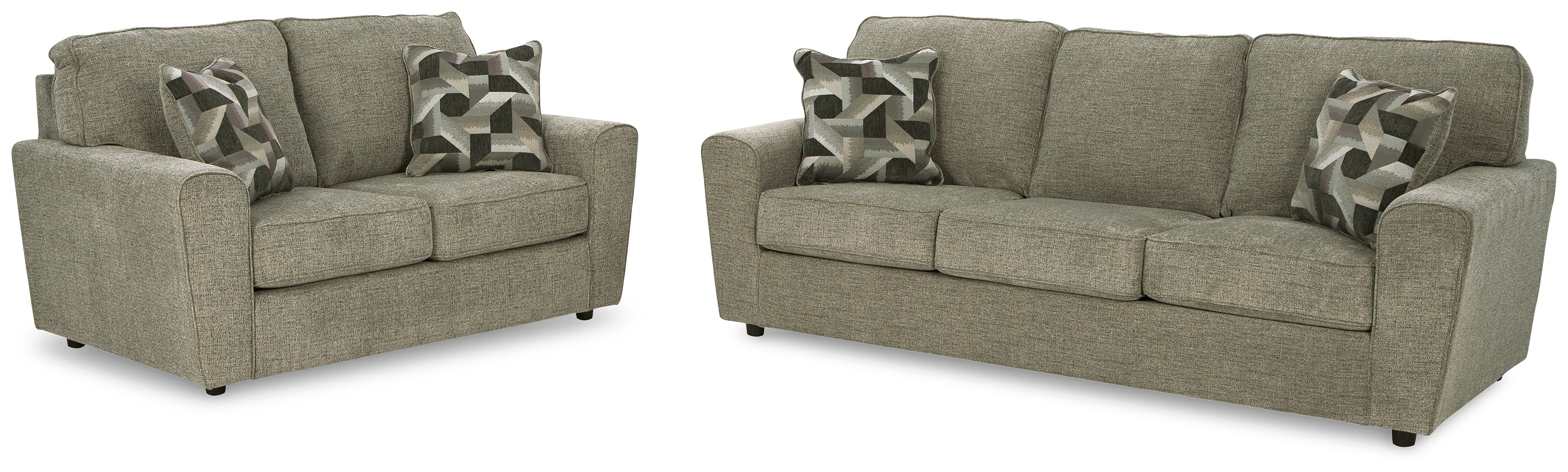 Cascilla Sofa and Loveseat in Pewter - PKG014493