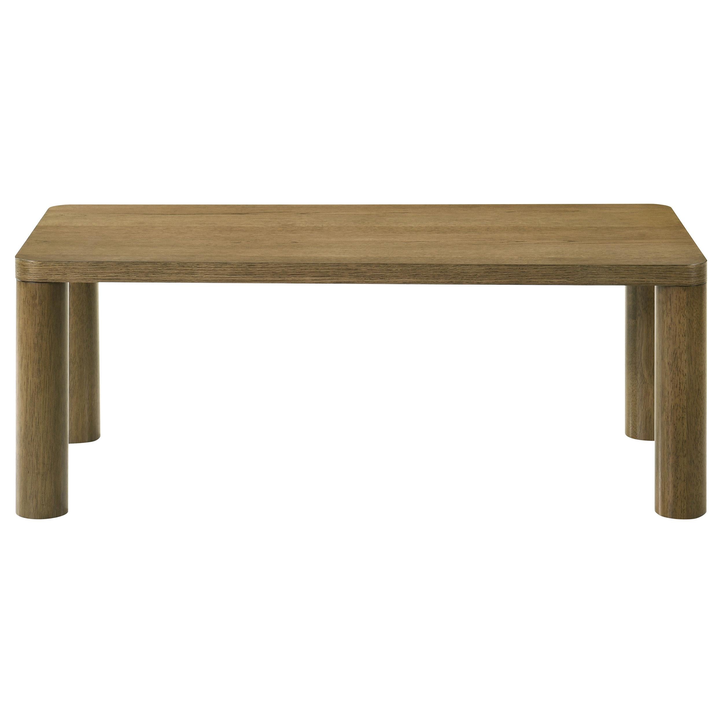 Castlewood 3-piece Cocktail Coffee Table Set Brown Oak - 710858-S3
