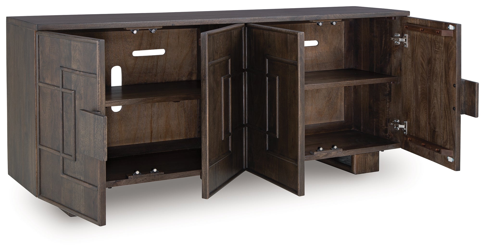 Cato Dark Brown Accent Cabinet - A4000682